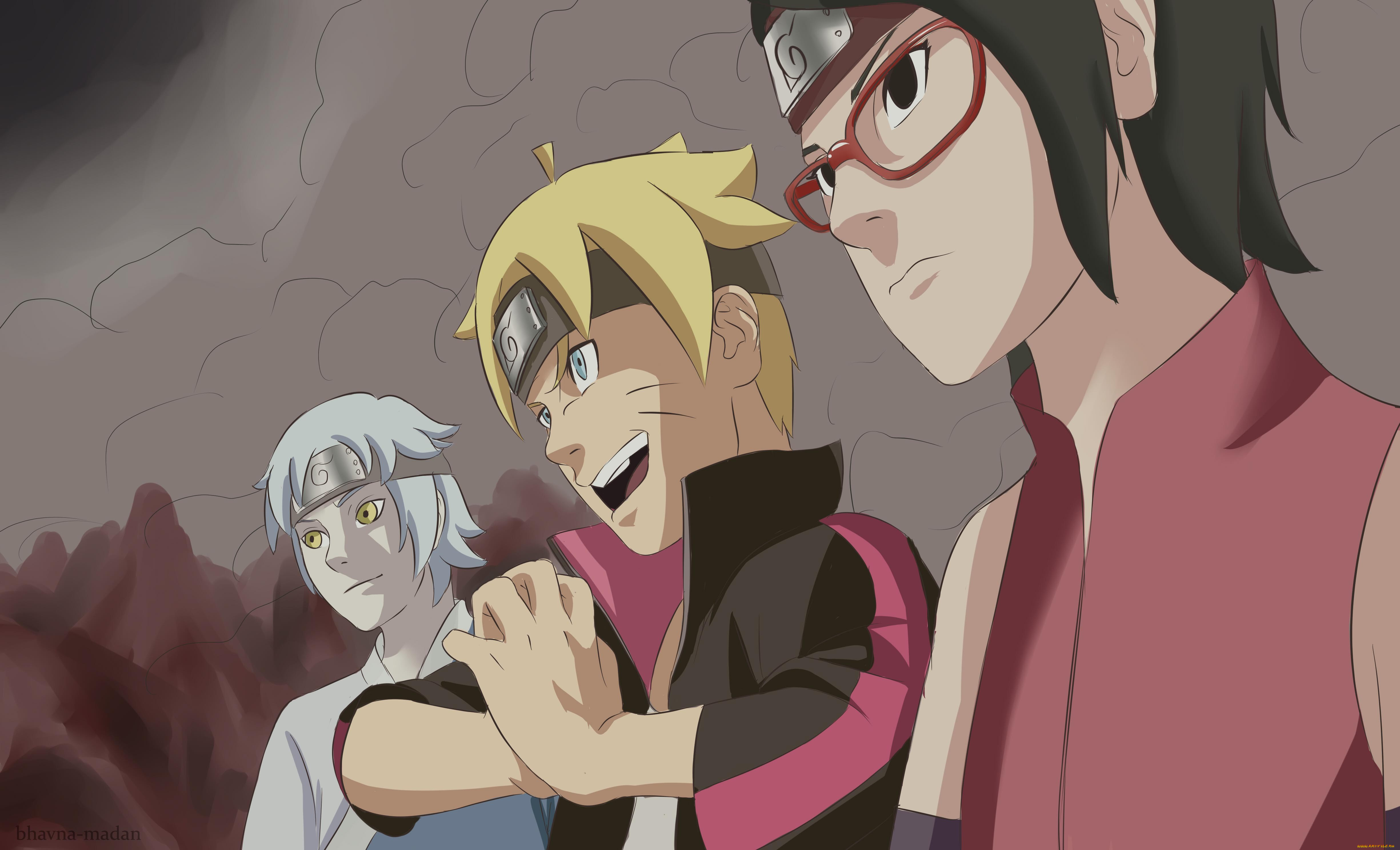 аниме, naruto, shinobi, mitsuki, kunoichi, ninja, uchiha, sarada, uzumaki, boruto