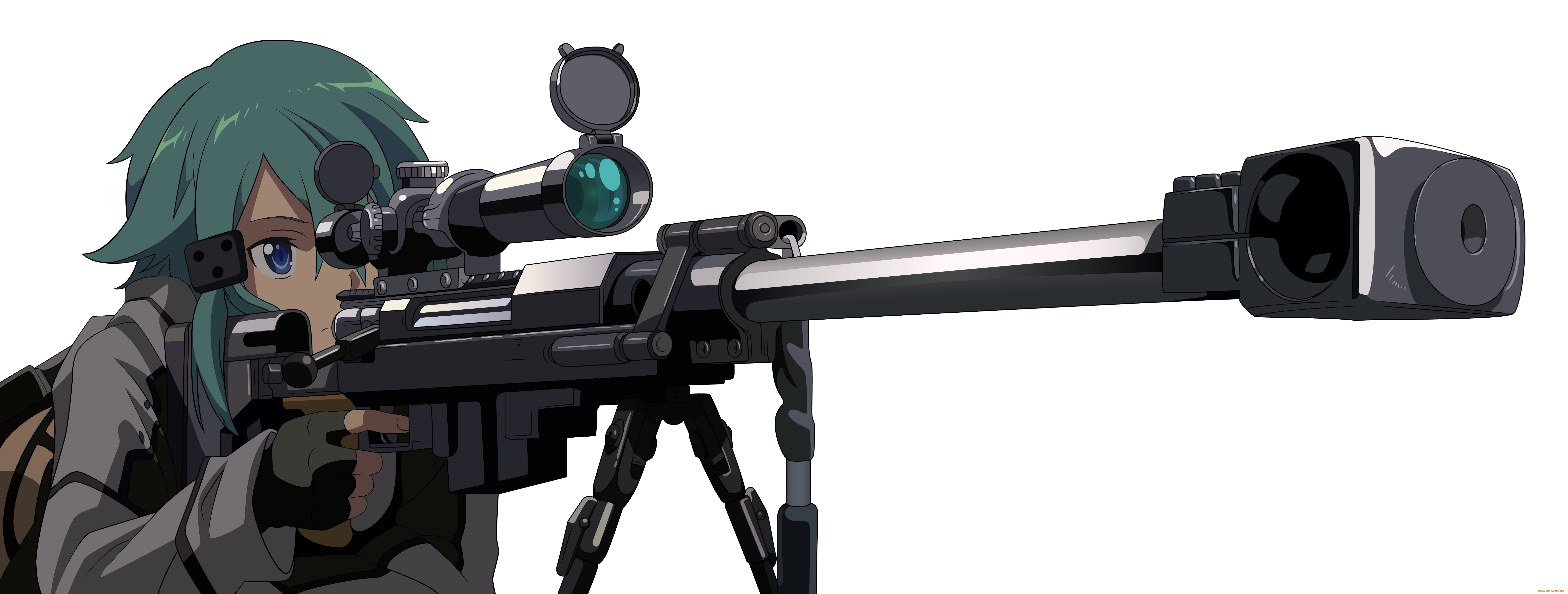 аниме, sword, art, online, девушка, взгляд, фон, оружие