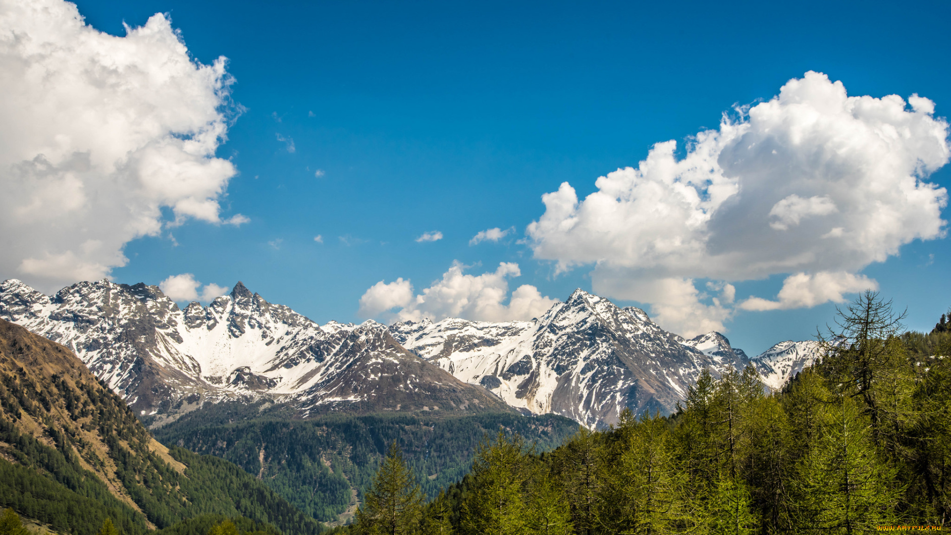 природа, горы, простор