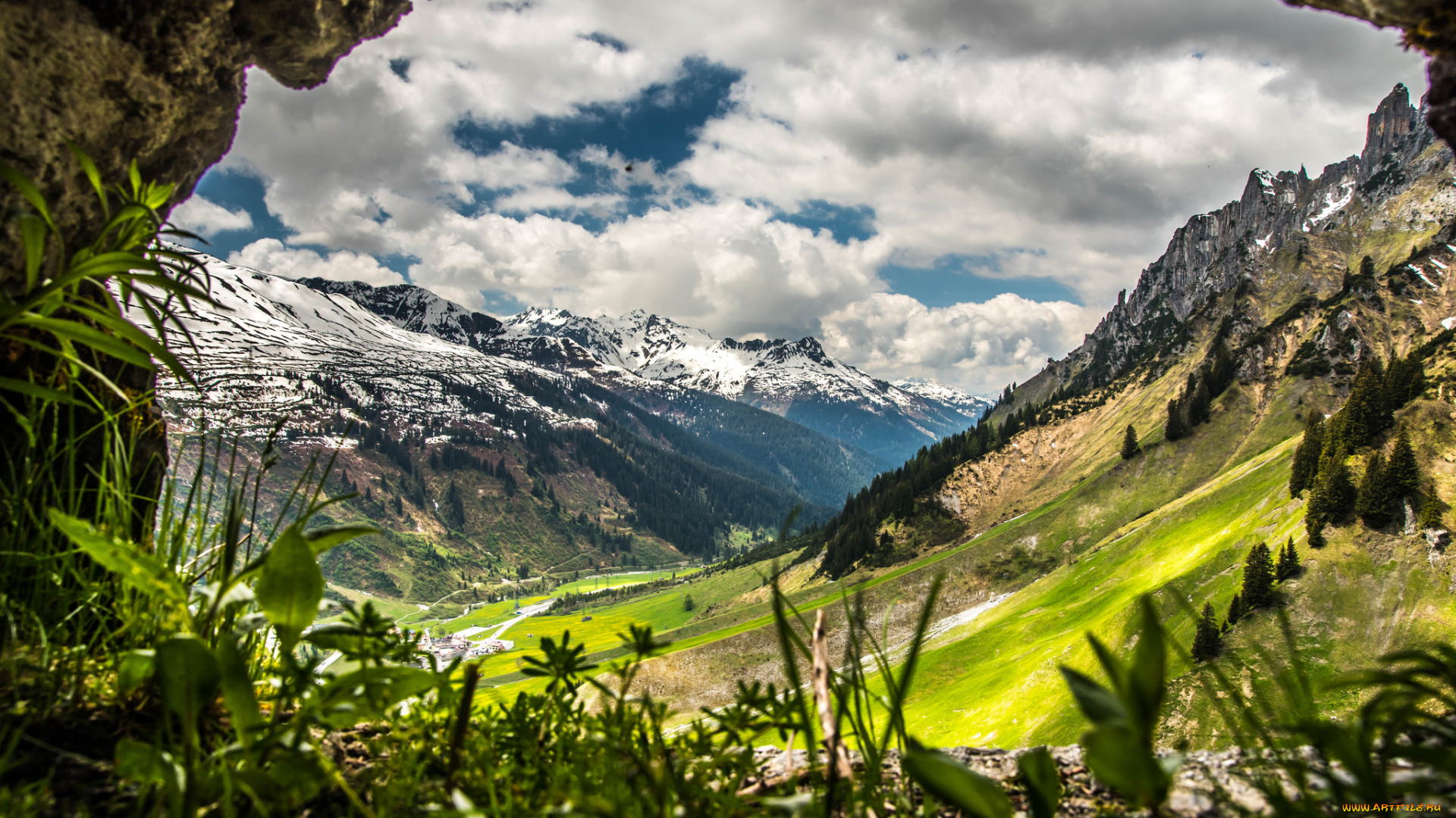 природа, горы, простор