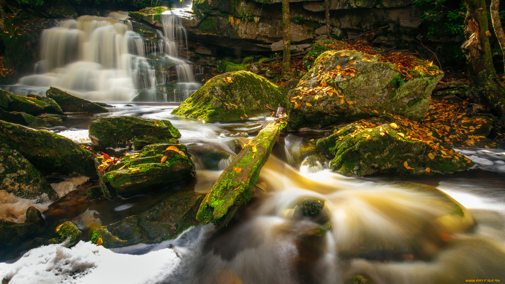 природа, водопады, простор