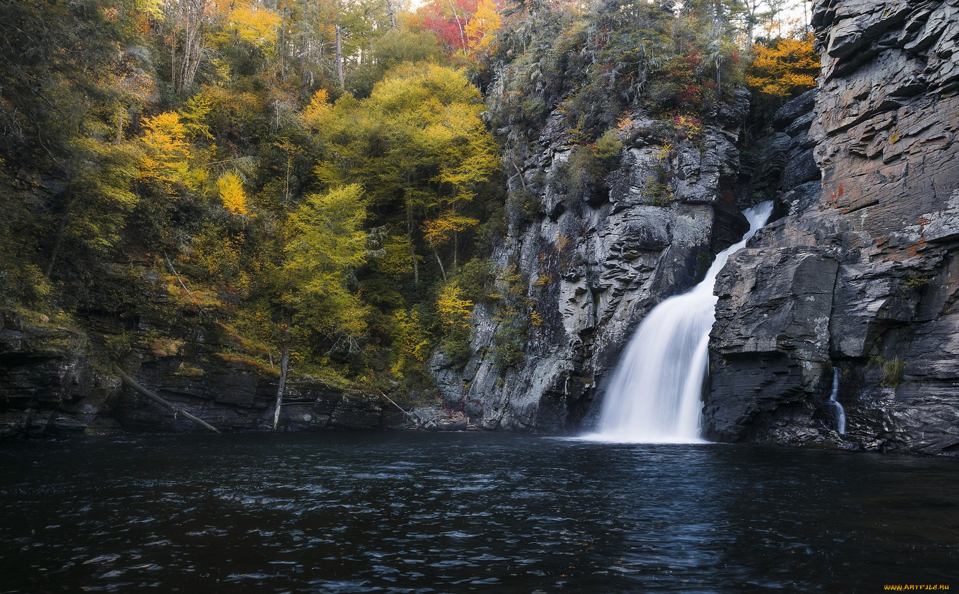 природа, водопады, простор