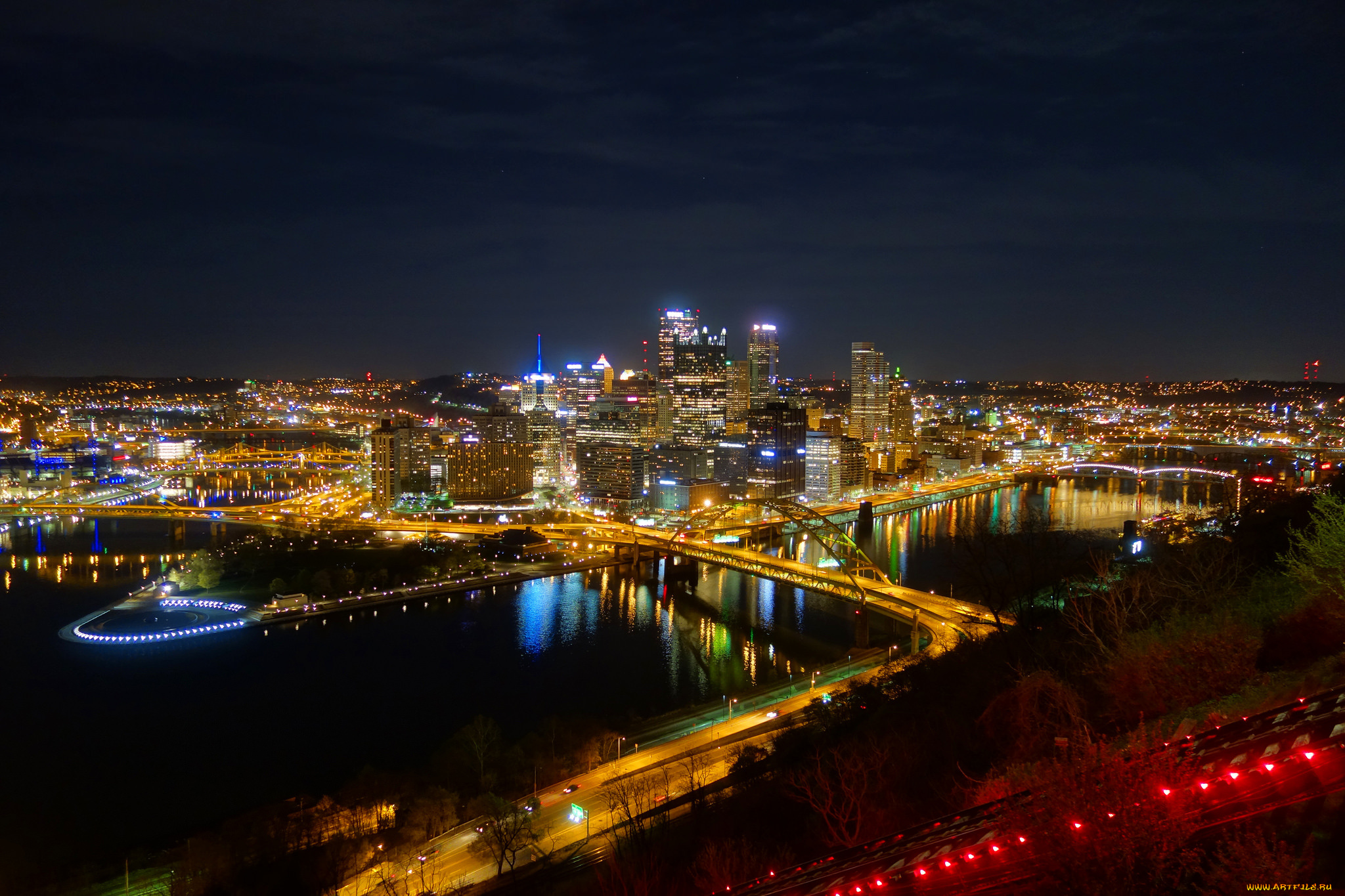 pittsburgh, города, питтсбург, , сша, простор