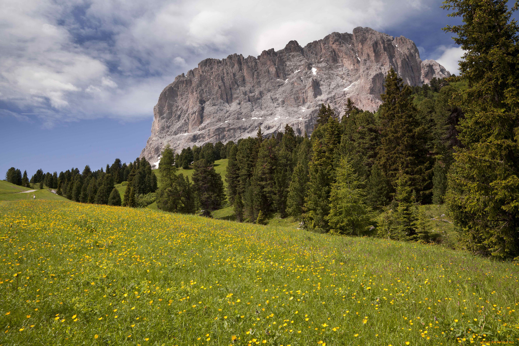 природа, горы, простор