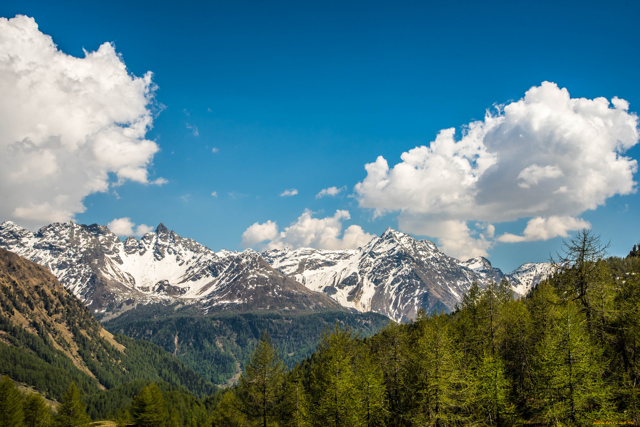 природа, горы, простор