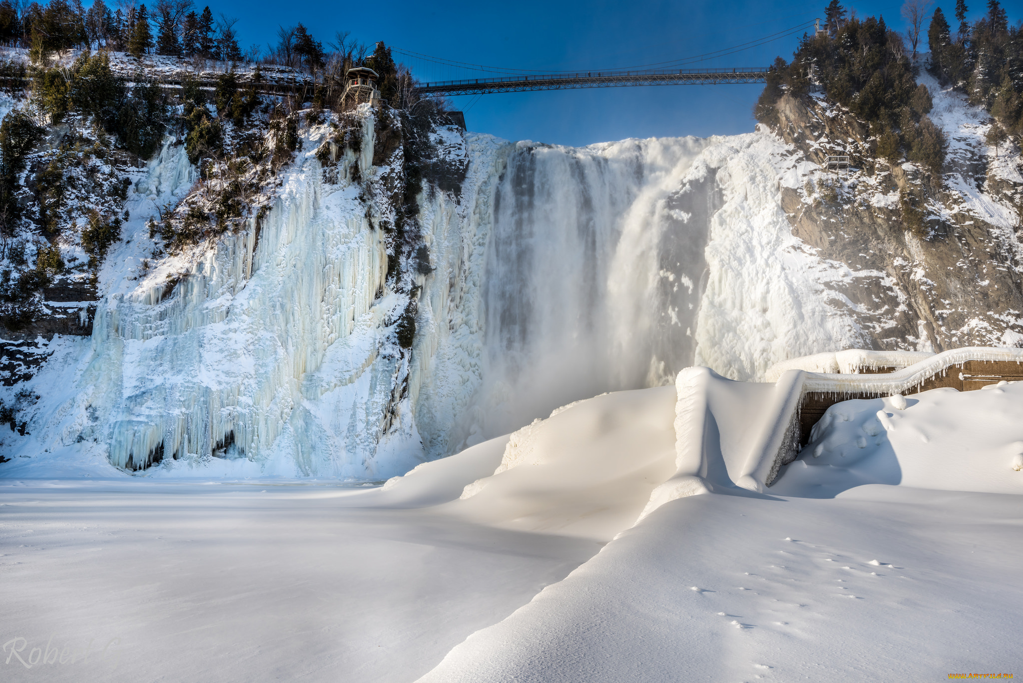 природа, зима, простор