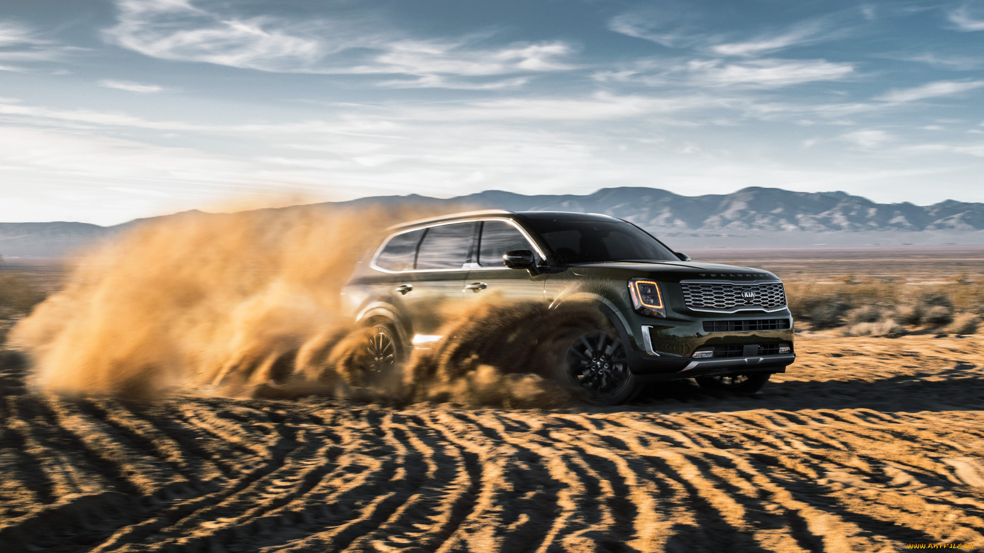 2020, kia, telluride, автомобили, kia, песок, джип, telluride, киа, 2020