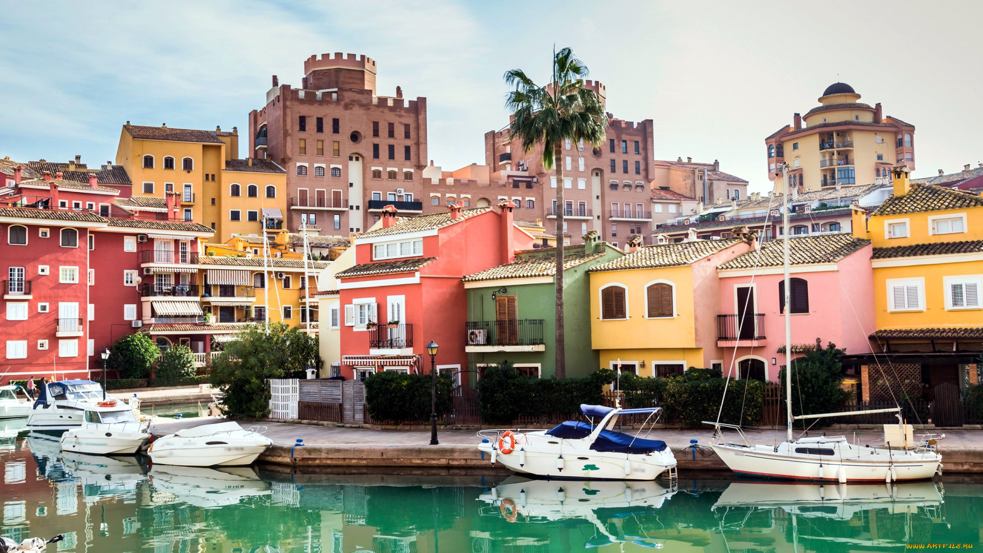 города, валенсия, , испании, пристань