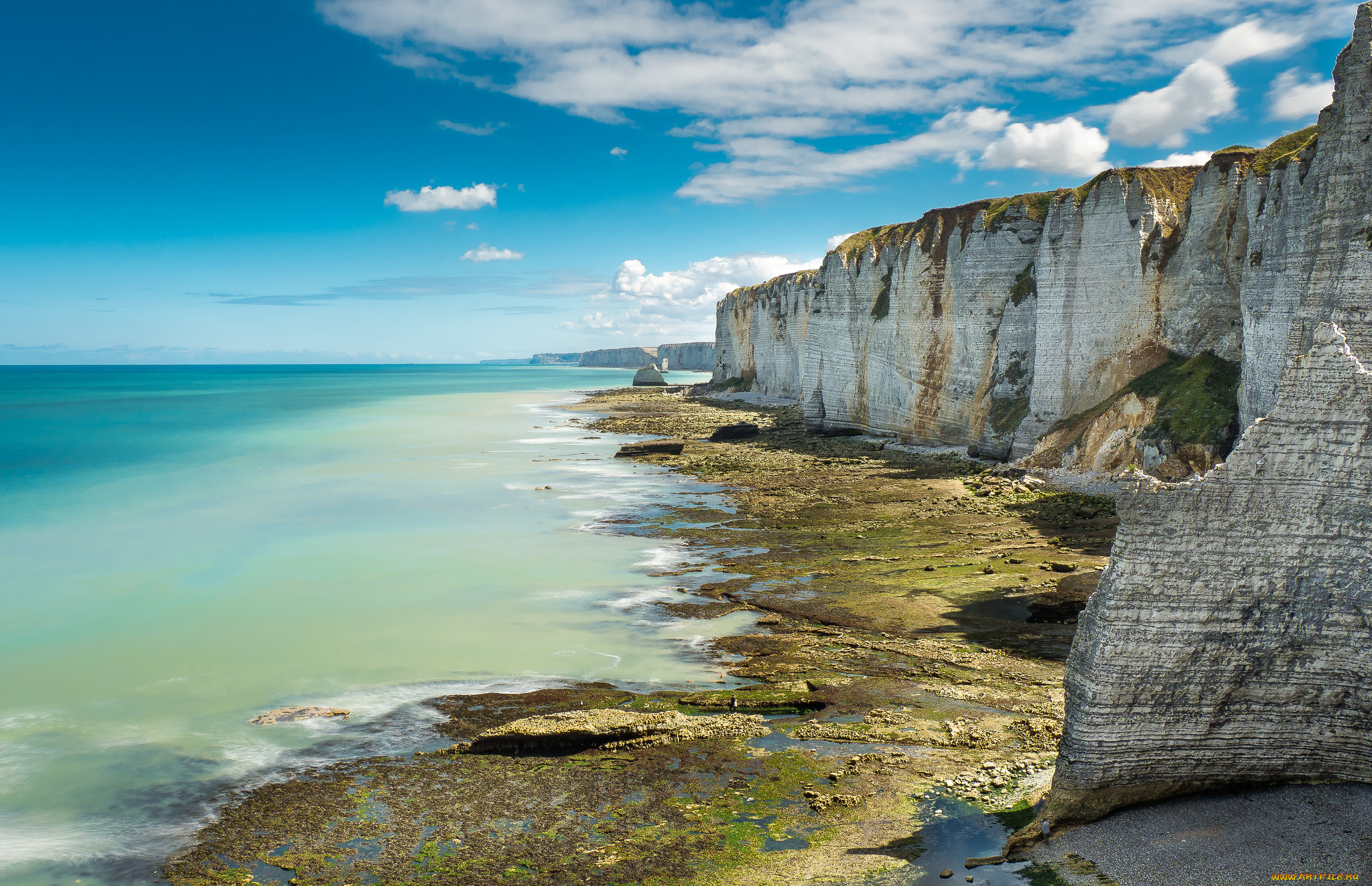 природа, побережье, простор