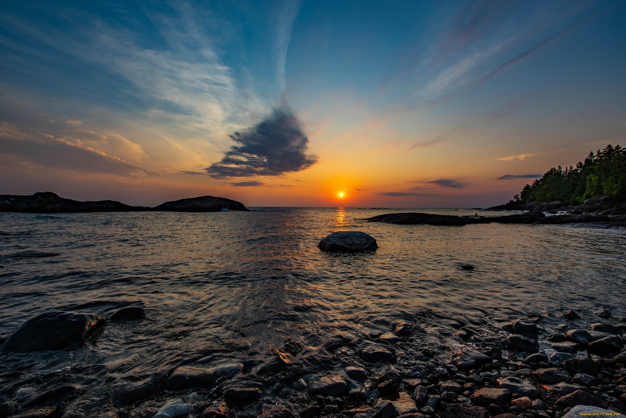 природа, восходы, закаты, простор