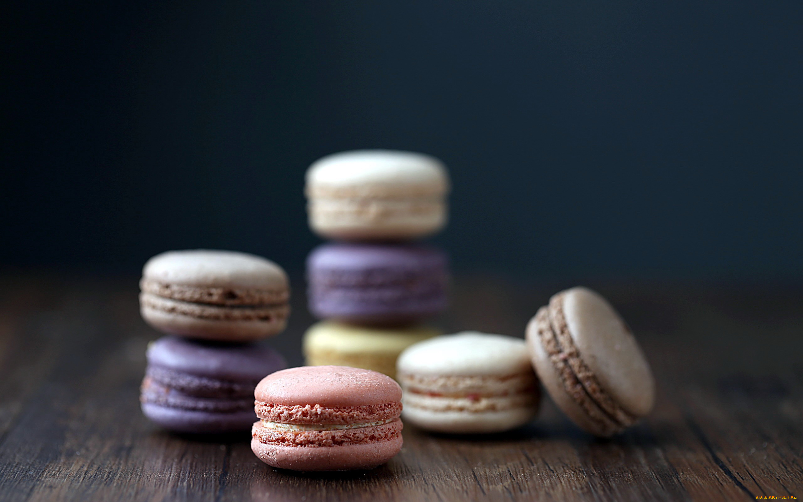 еда, макаруны, лакомство, печенье
