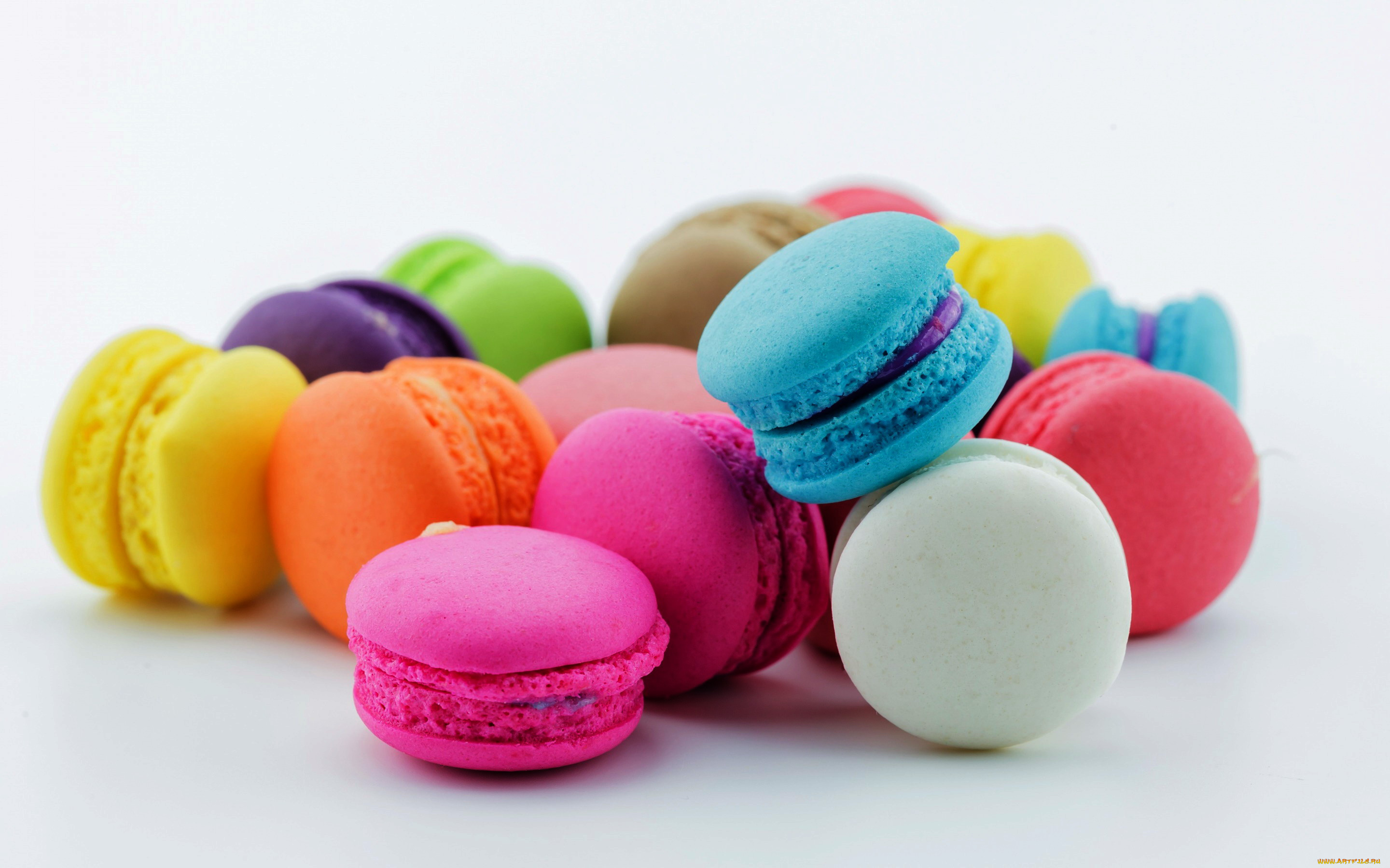 еда, макаруны, лакомство, печенье