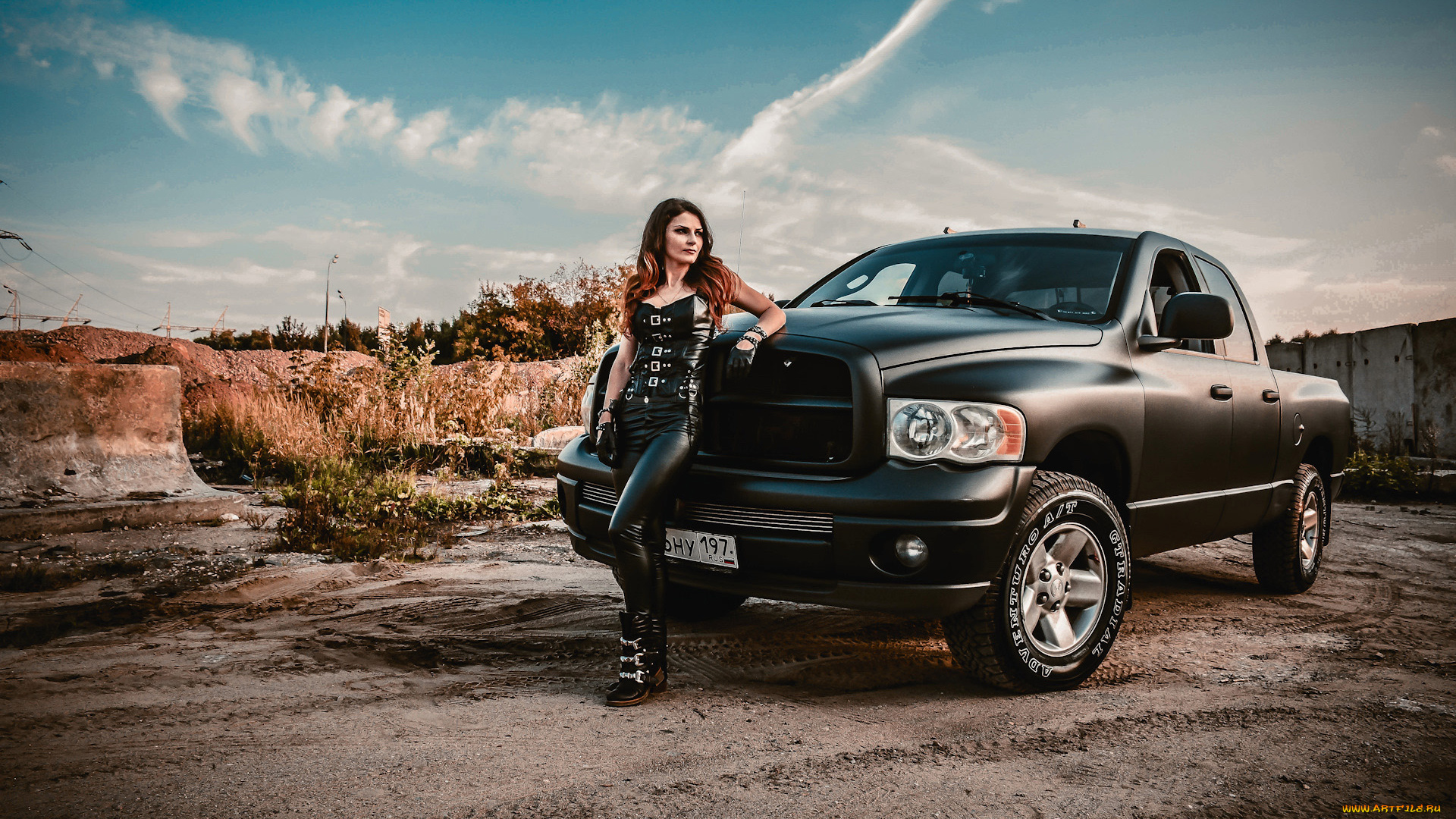 автомобили, -авто, с, девушками, dodge, ram