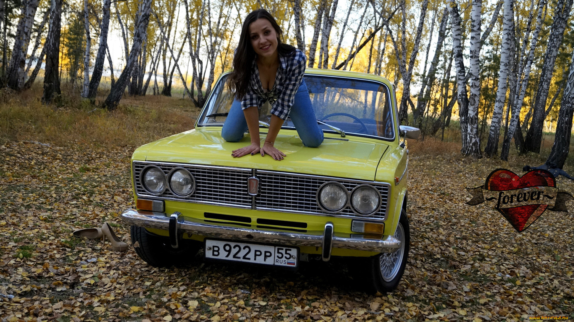 автомобили, -авто, с, девушками, lada, 2103