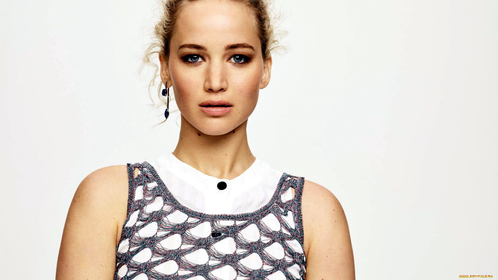 девушки, jennifer, lawrence, поза, взгляд