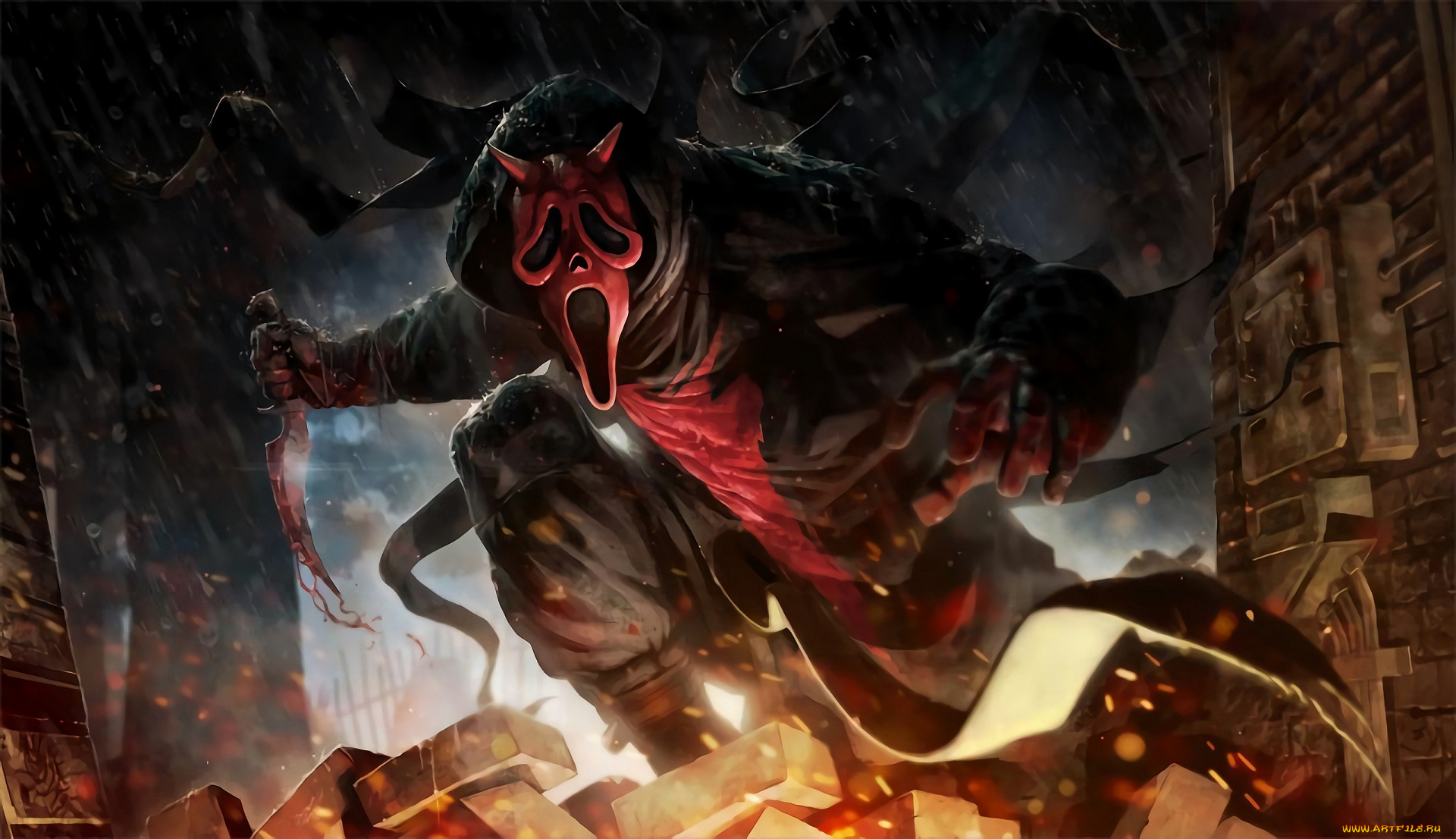 видео, игры, dead, by, daylight, крик, нож, демон, маска, dead, by, daylight