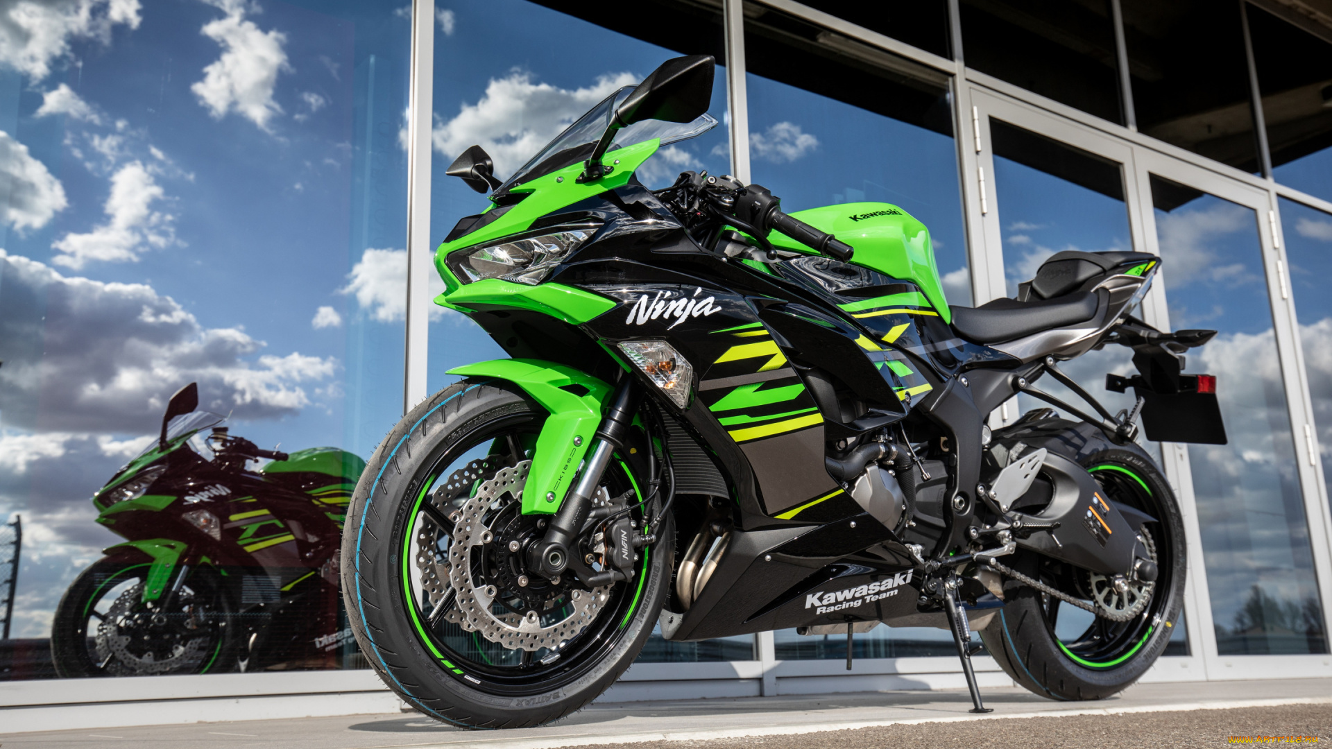 2020, kawasaki, ninja, zx-6r, мотоциклы, kawasaki, ninja, zx-6r, 2020, экстерьер, вид, спереди, новый, зеленый, спортбайк, японский, спортивные, кавасаки