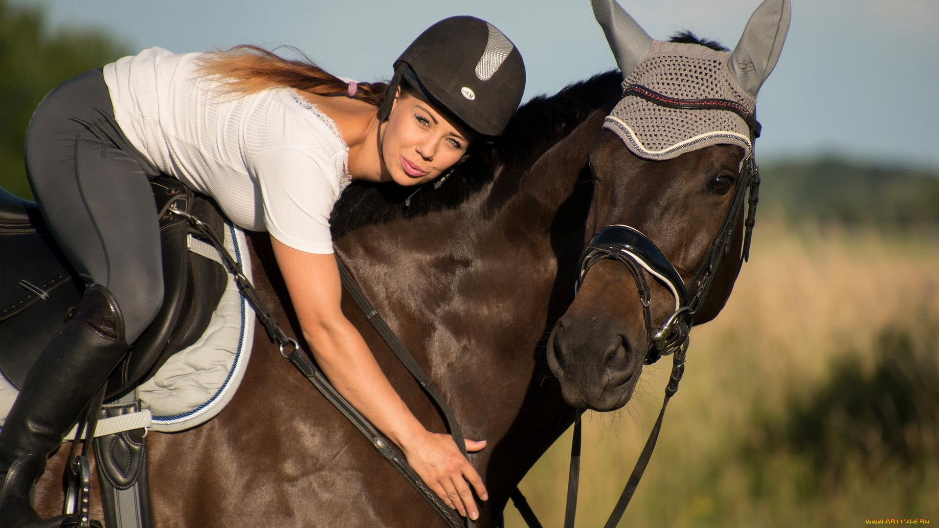 девушки, -, брюнетки, , шатенки, наездница, шатенка, лошадь