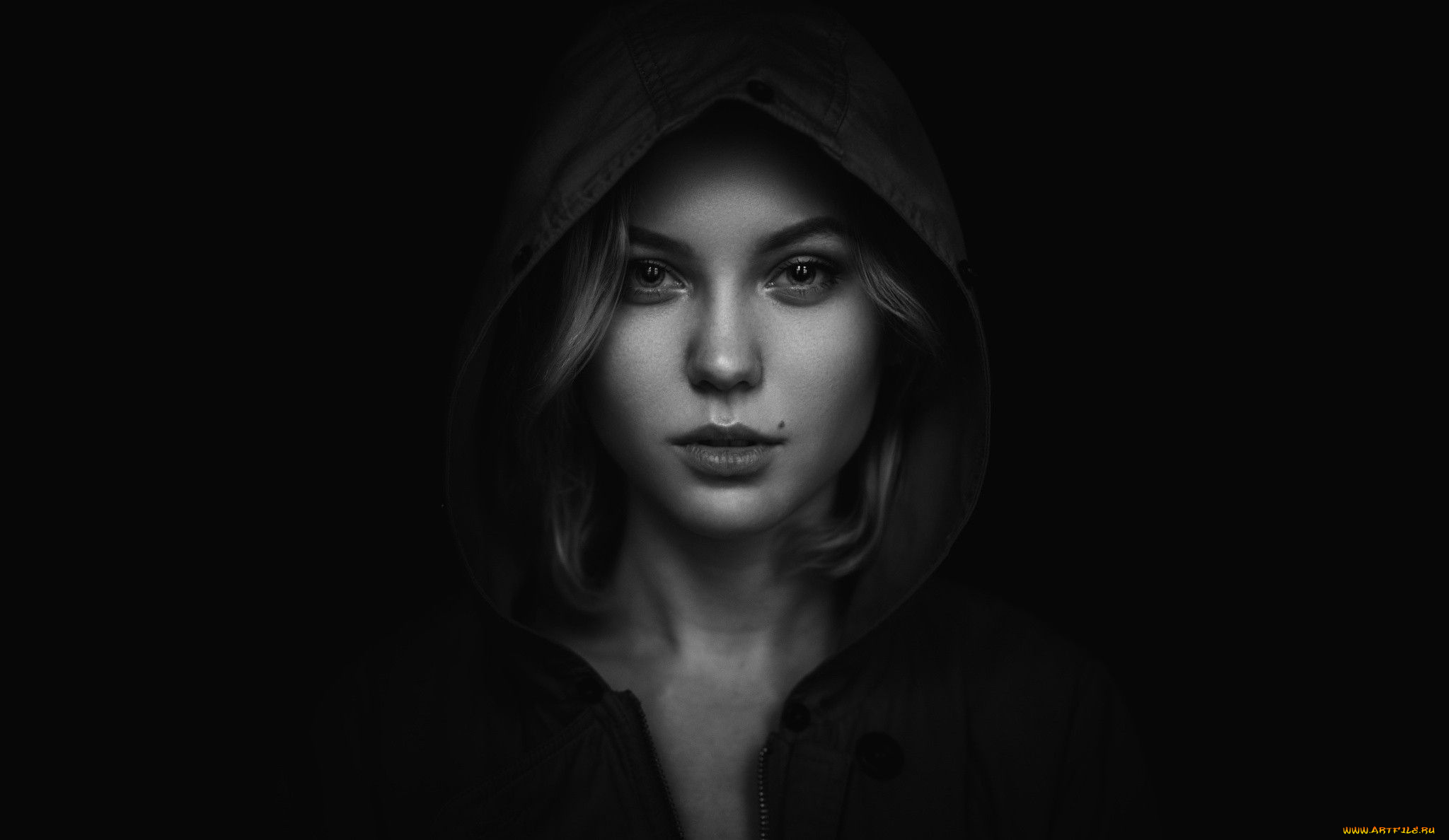 девушки, -, черно-белые, монохром