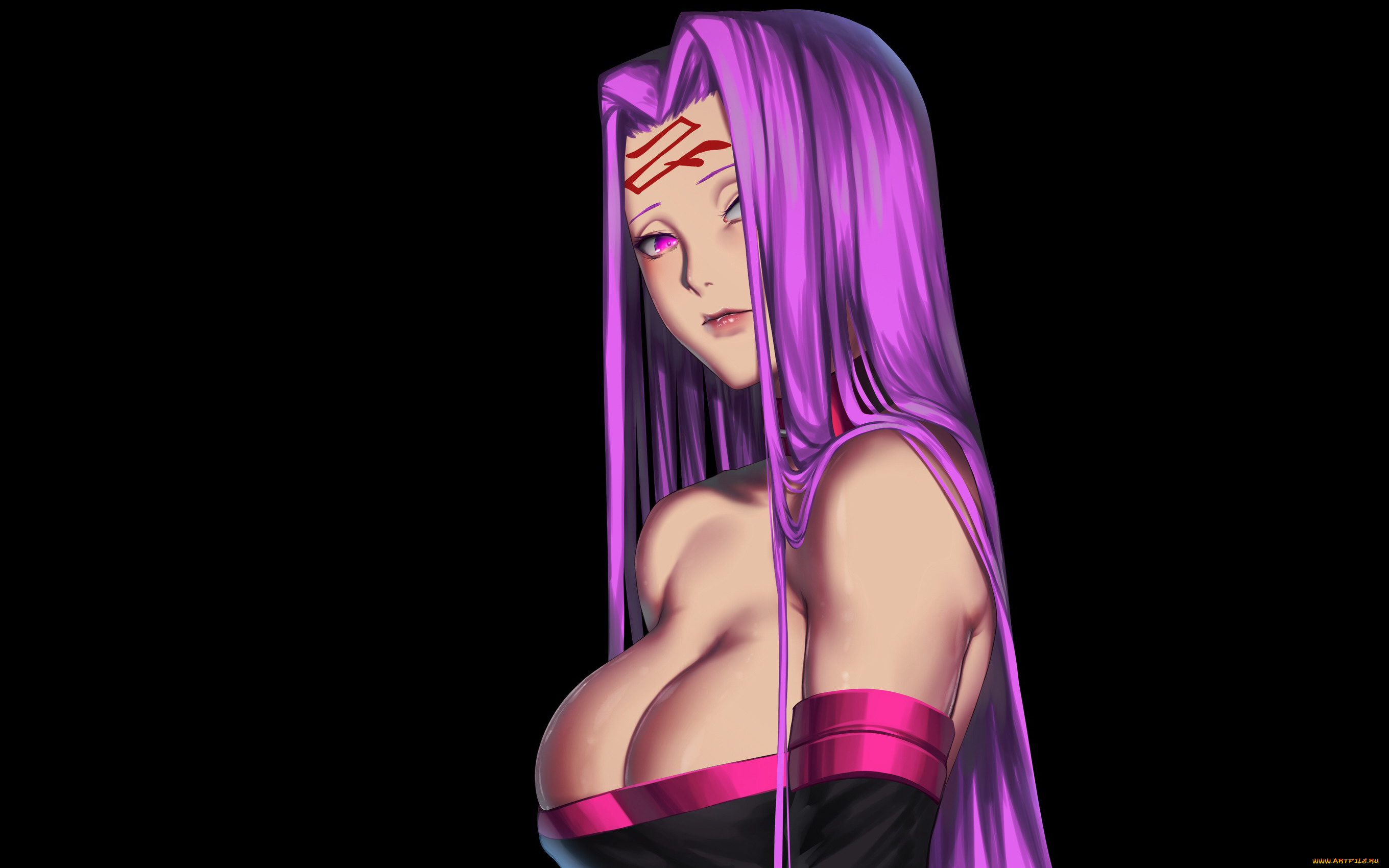 аниме, fate, stay, night, , grand, order, , apocrypha, девушка, знак, декольте