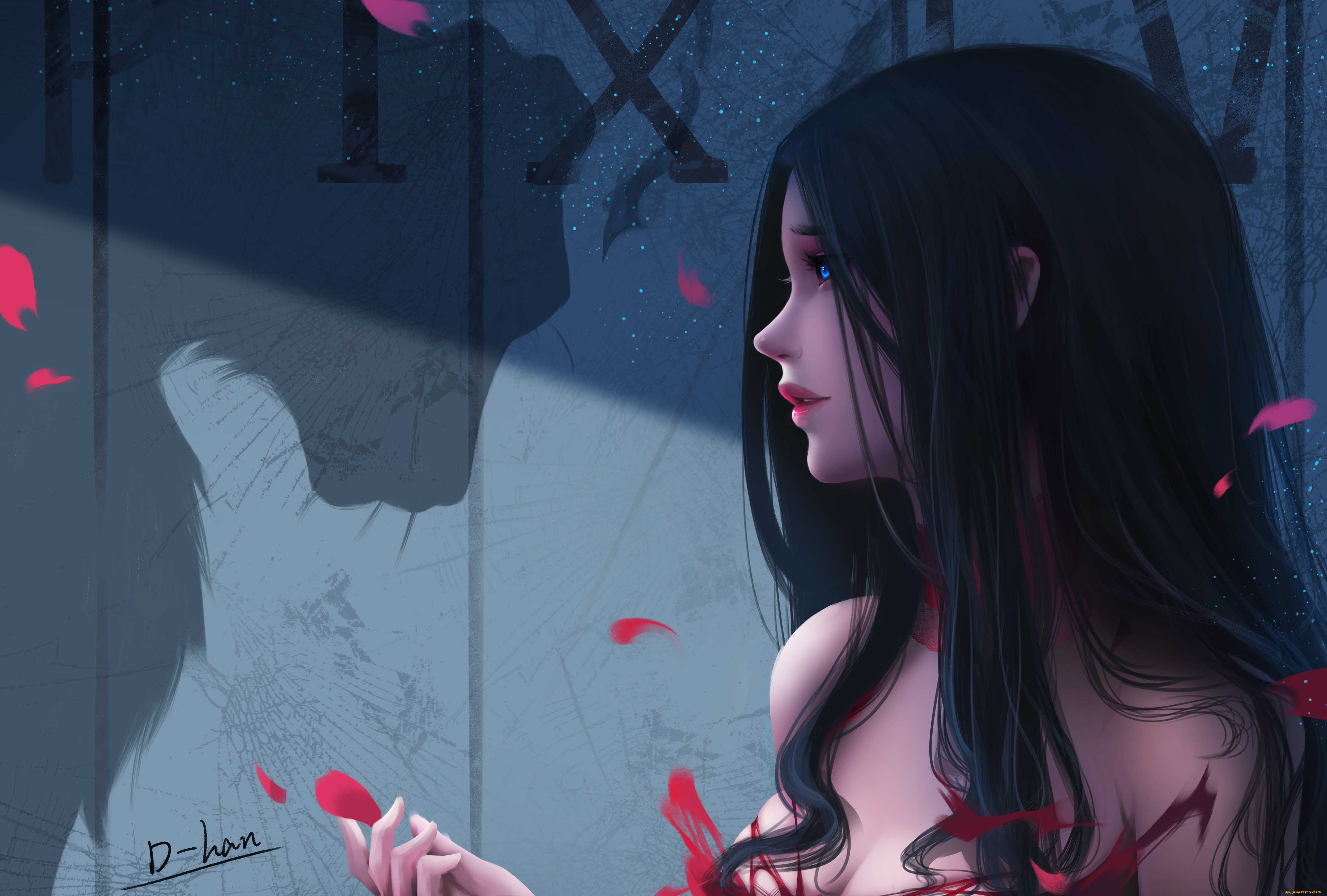 d-han, фэнтези, девушки, девушка