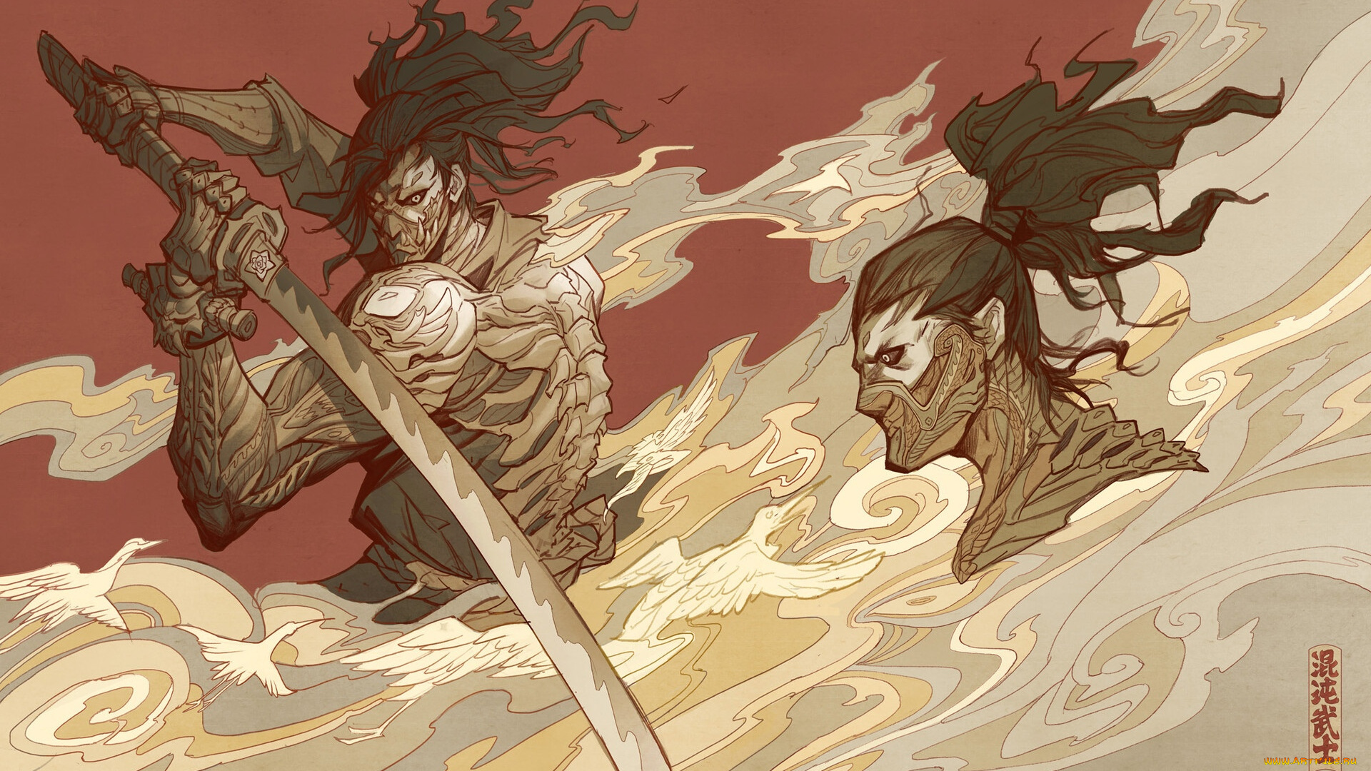 аниме, оружие, , техника, , технологии, самурай, меч, монстр