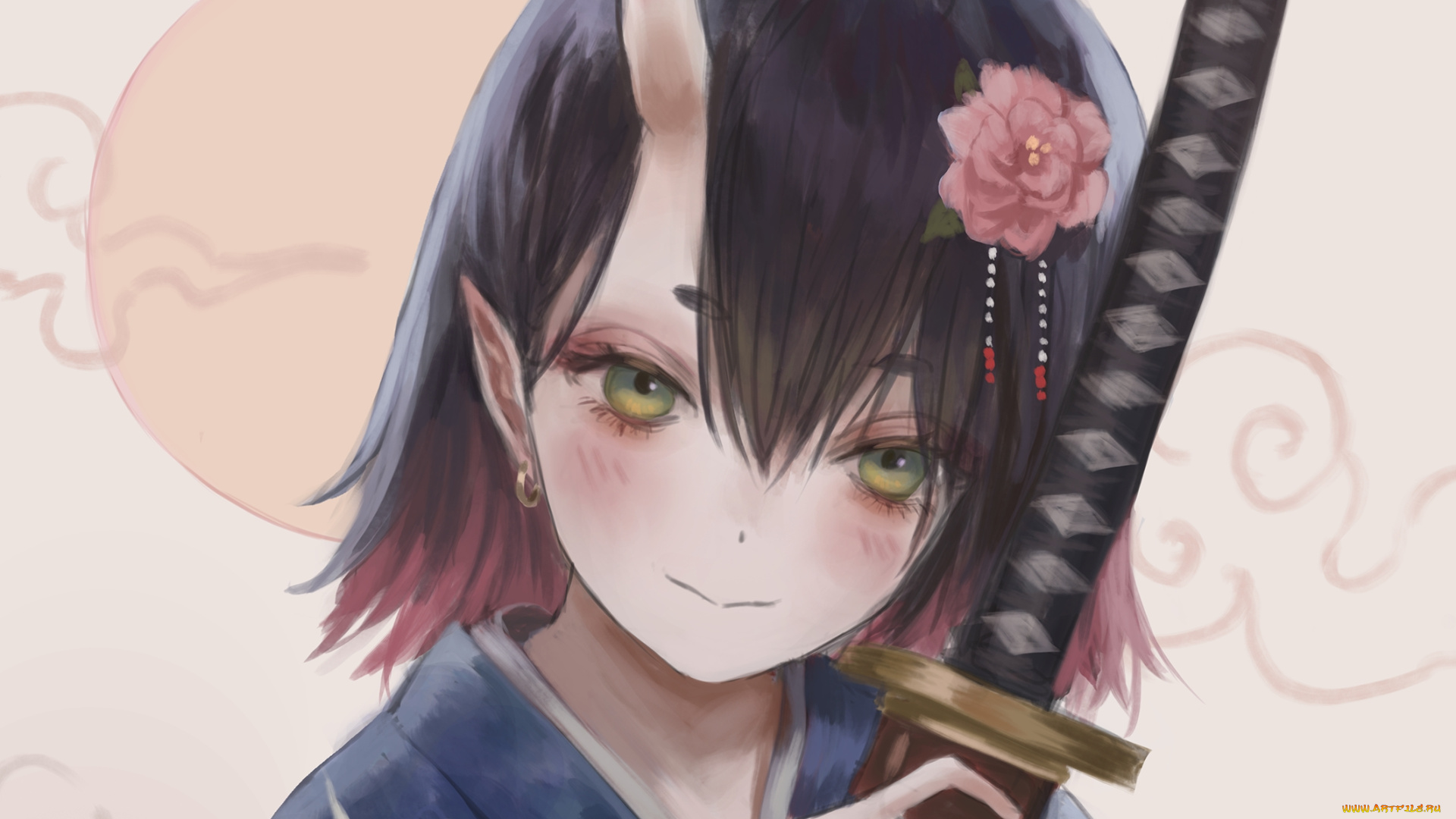 аниме, животные, , существа, девушка