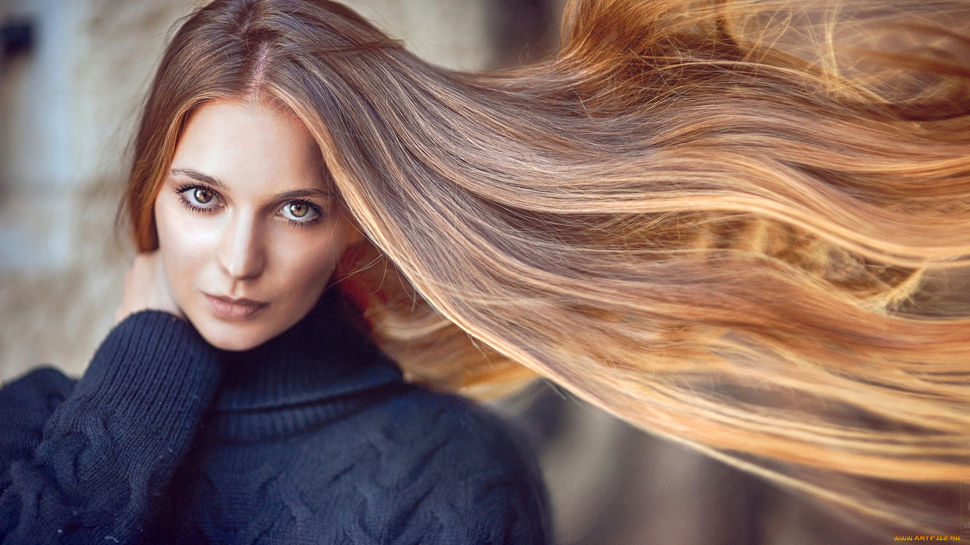 девушки, -, лица, , портреты, портрет, длинные, волосы