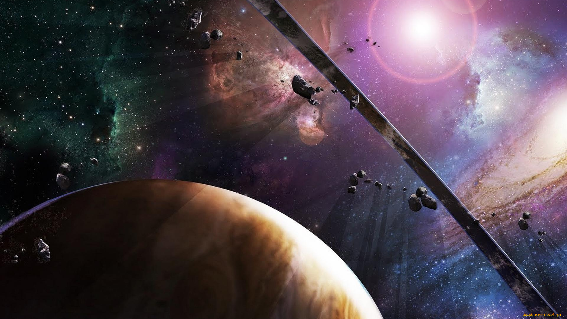 видео, игры, halo, , combat, evolved, планеты, астероиды, свет, космос