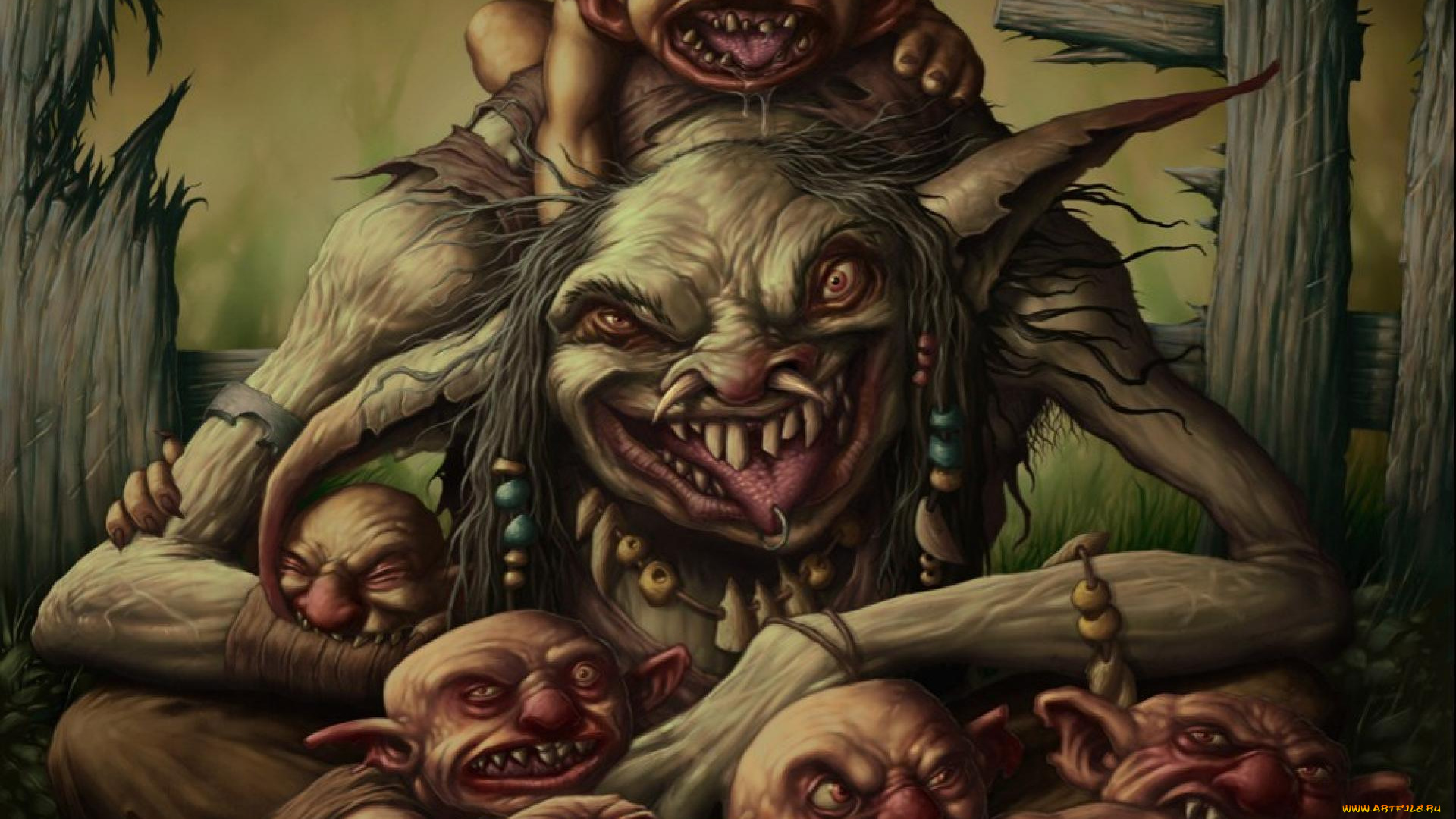 видео, игры, magic, , the, gathering, -, other, тролли, бусы