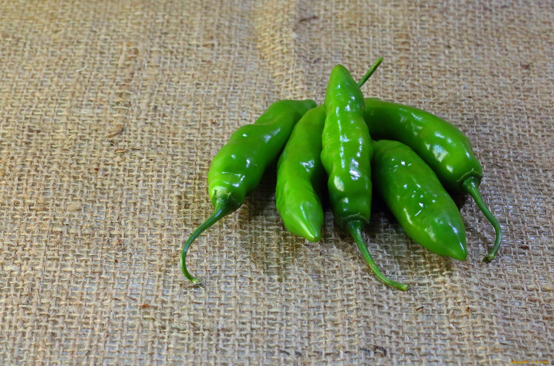 еда, перец, зеленый, стручки