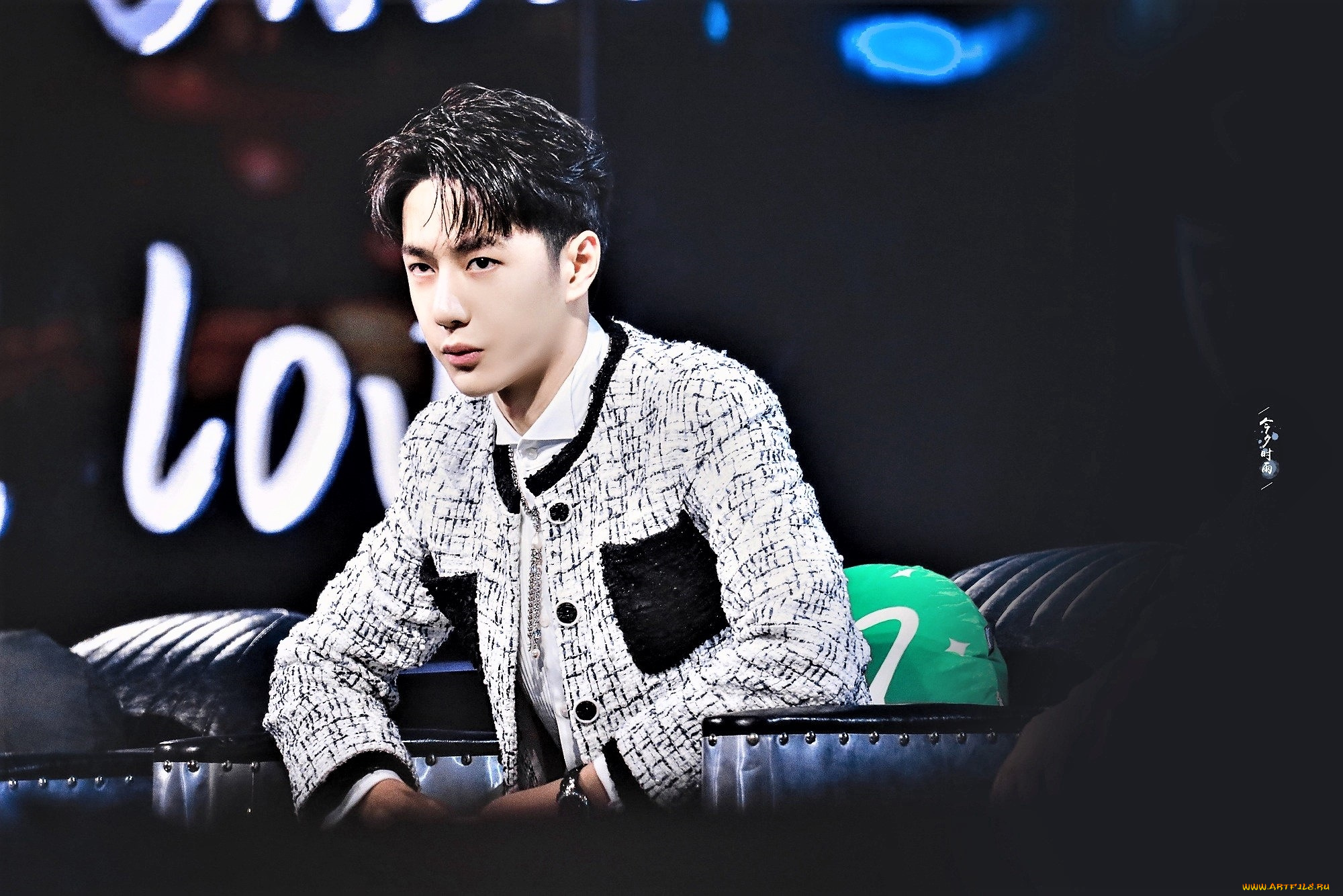 мужчины, wang, yi, bo, актер, певец, кресло