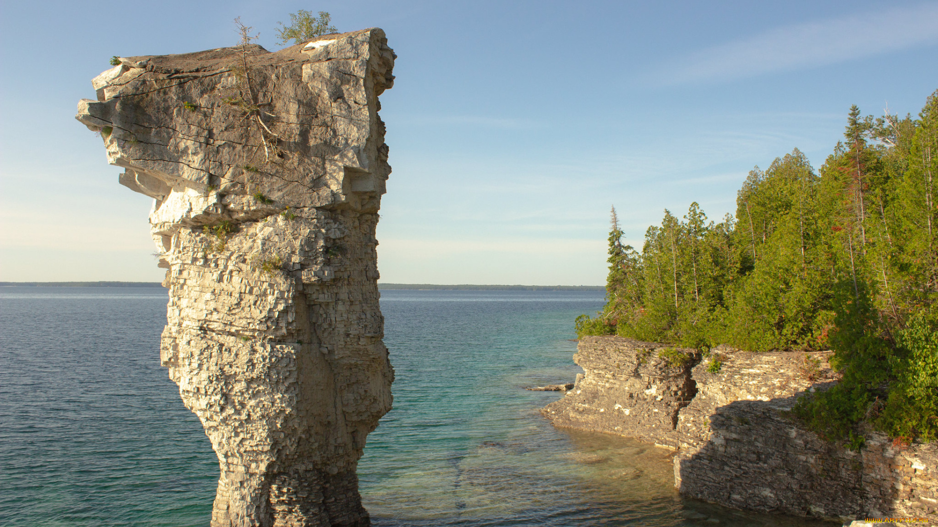 природа, побережье, скалы