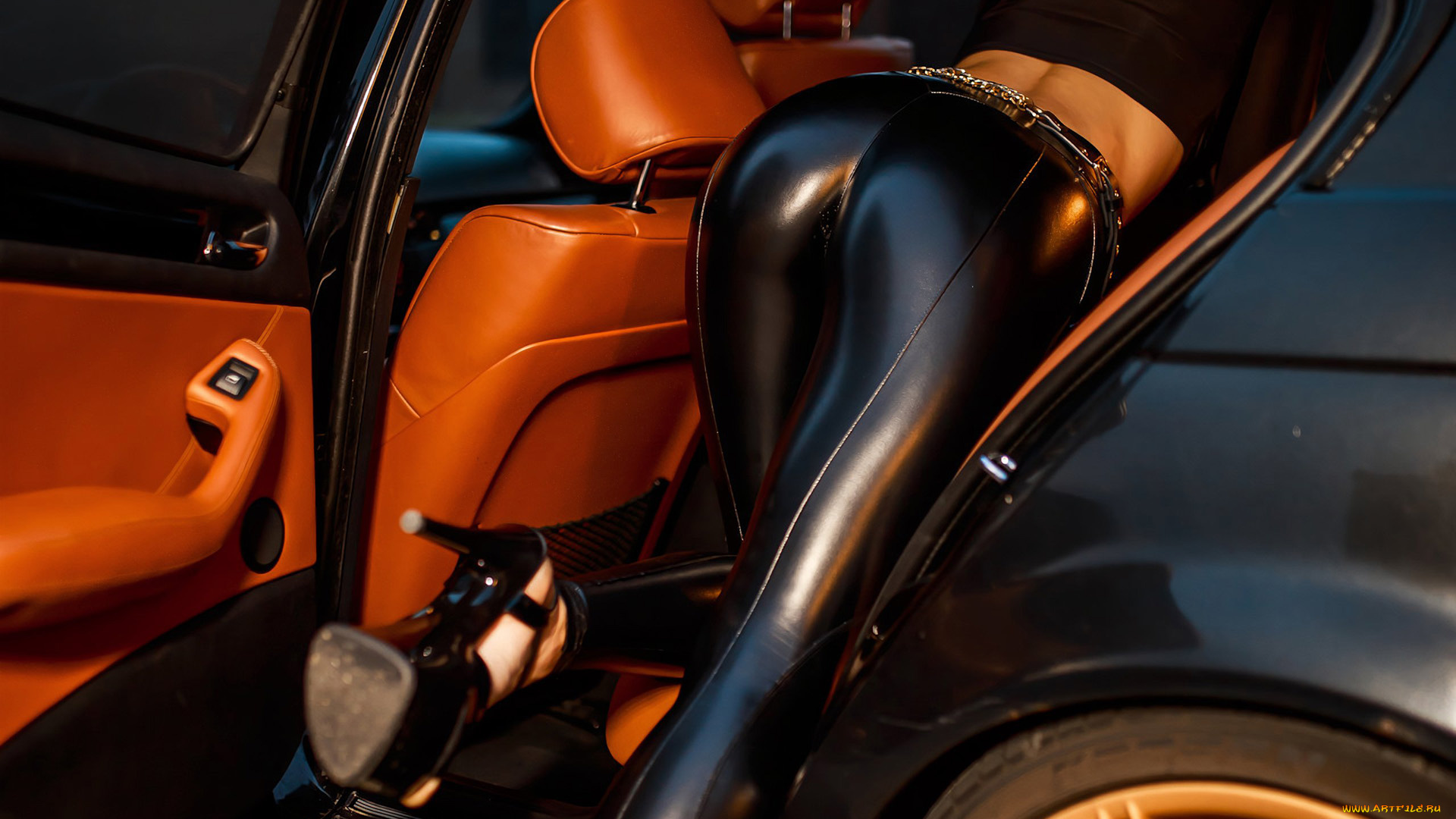 девушки, -, женские, прелести, попка, авто