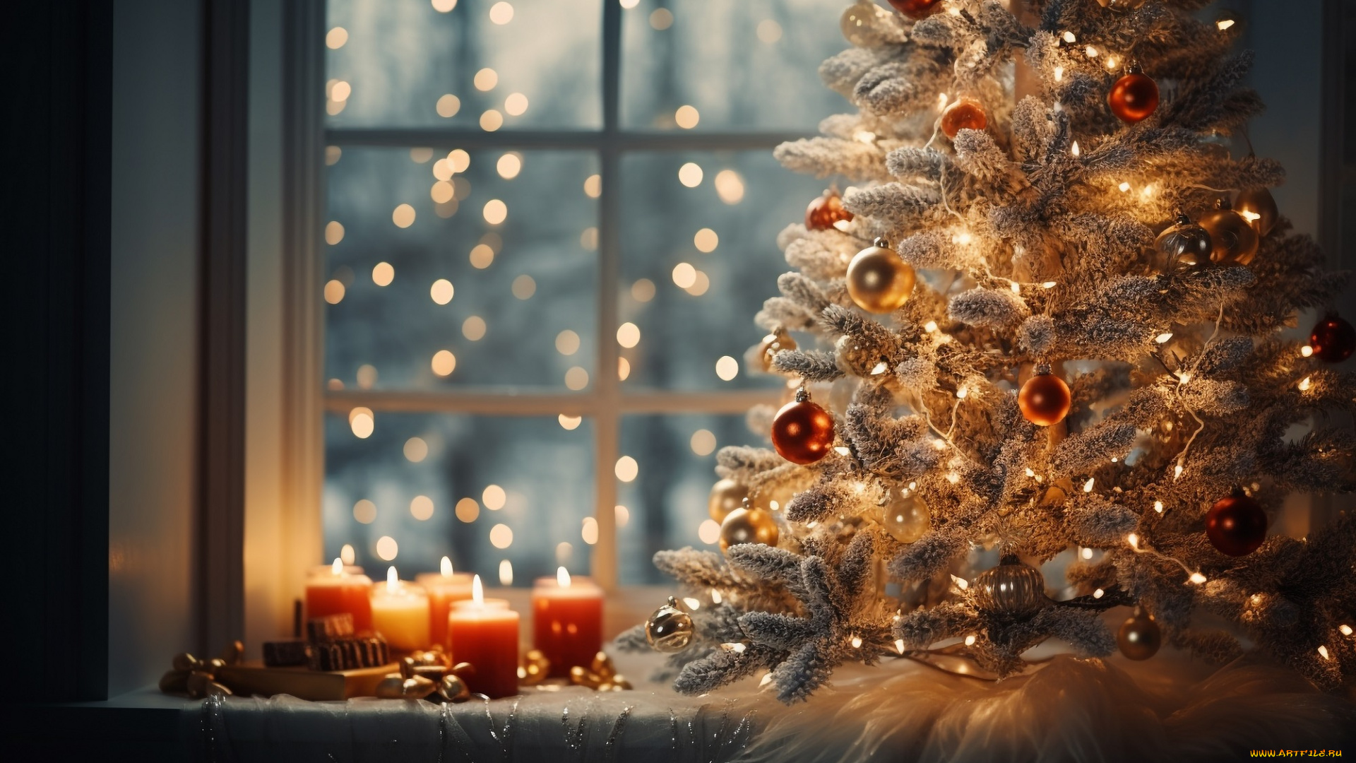 праздничные, ёлки, новый, год