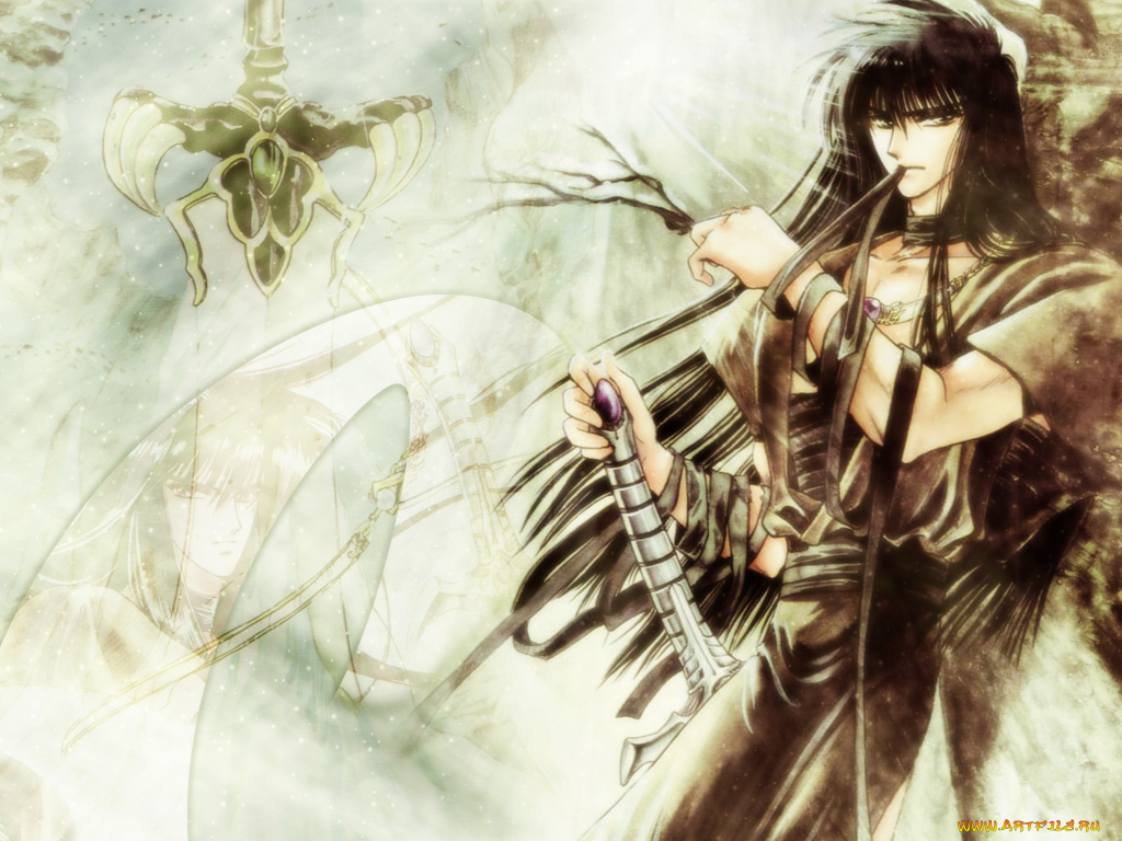 аниме, weapon, blood, technology