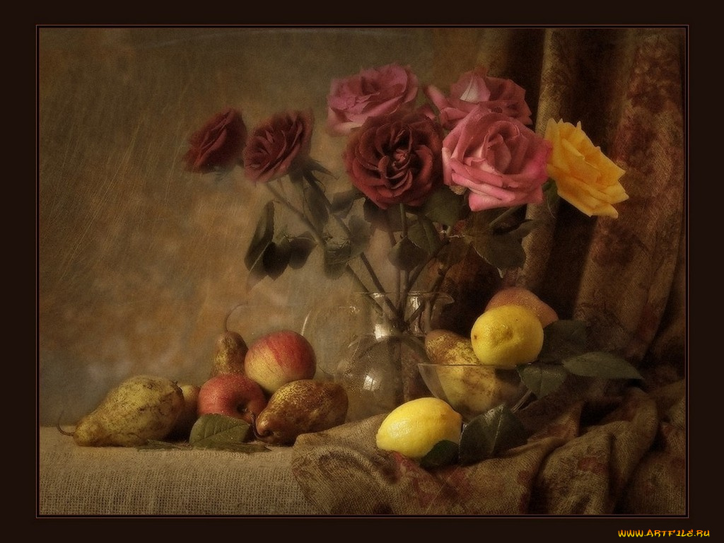 анна, немирович, фруктово, розовая, импровизация, еда, натюрморт