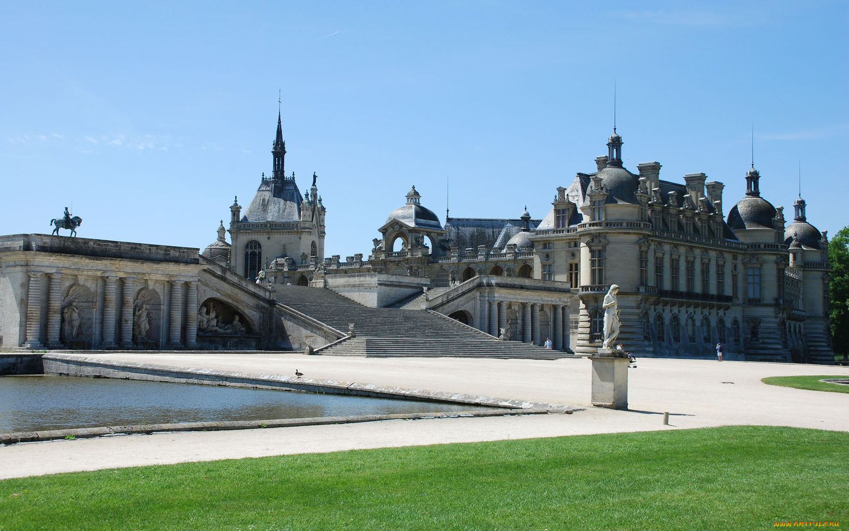 chantilly, france, города, замки, луары, франция