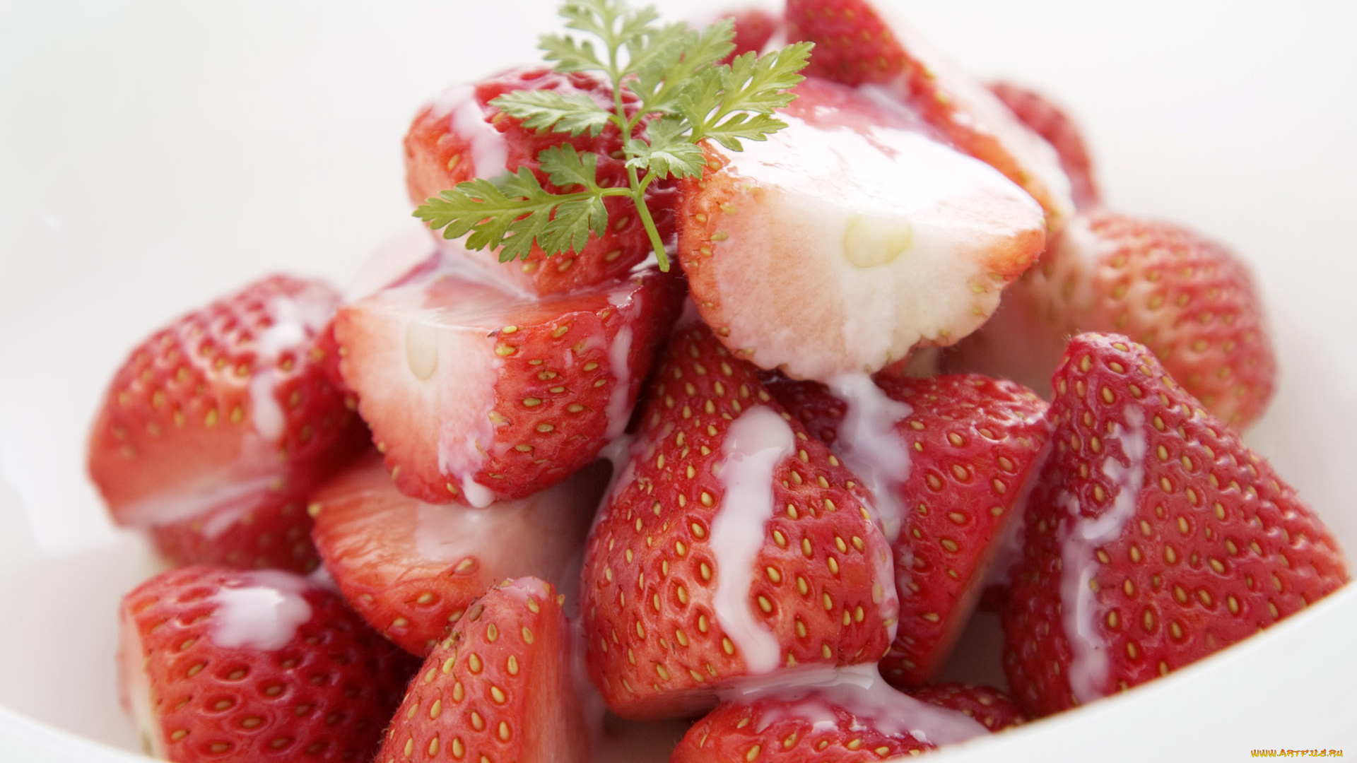 еда, клубника, земляника