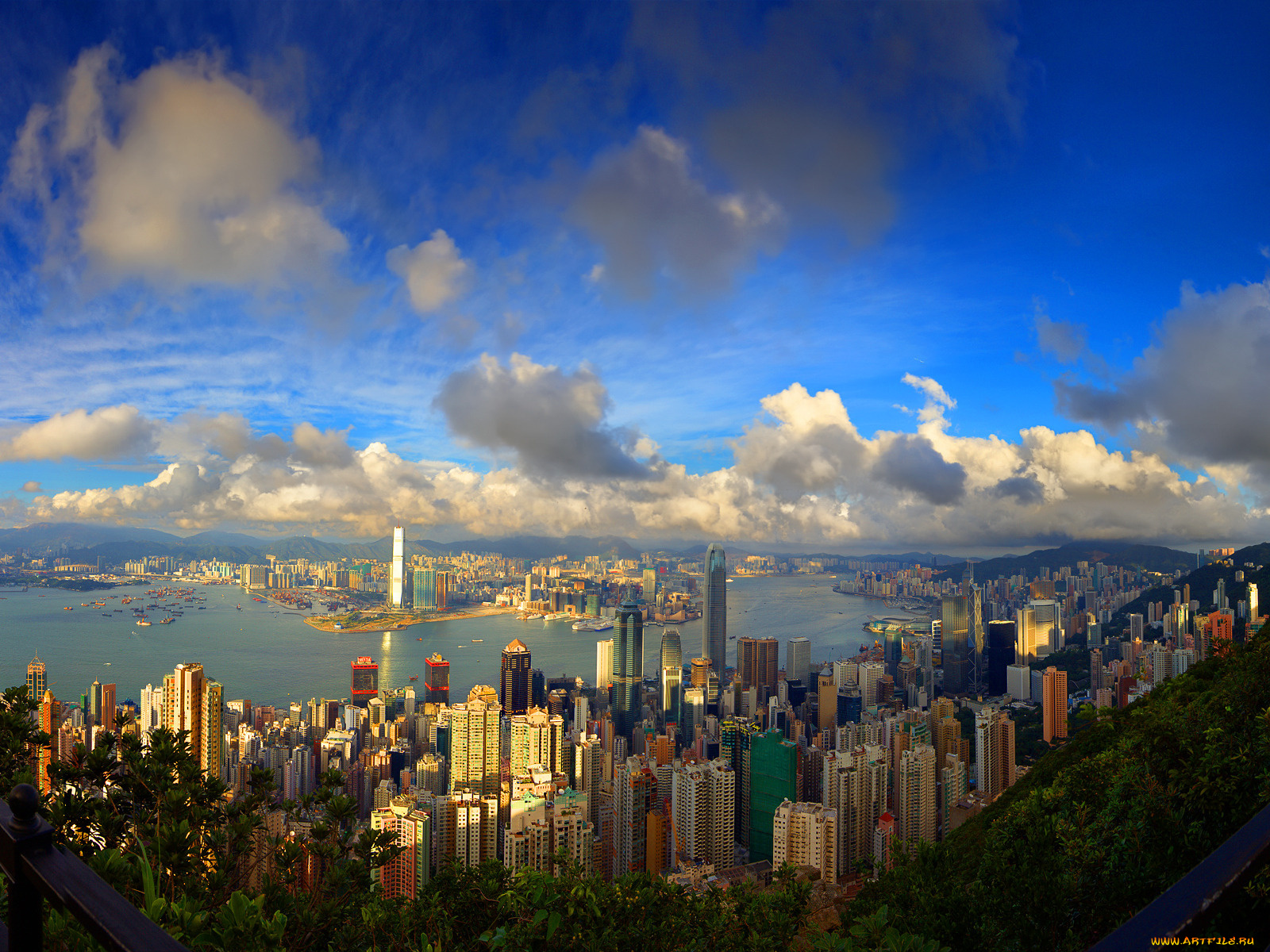 города, гонконг, китай