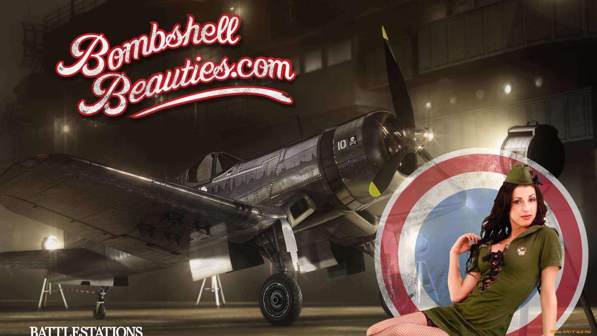 eidos, battlestations, pacific, pin, up, girls, видео, игры