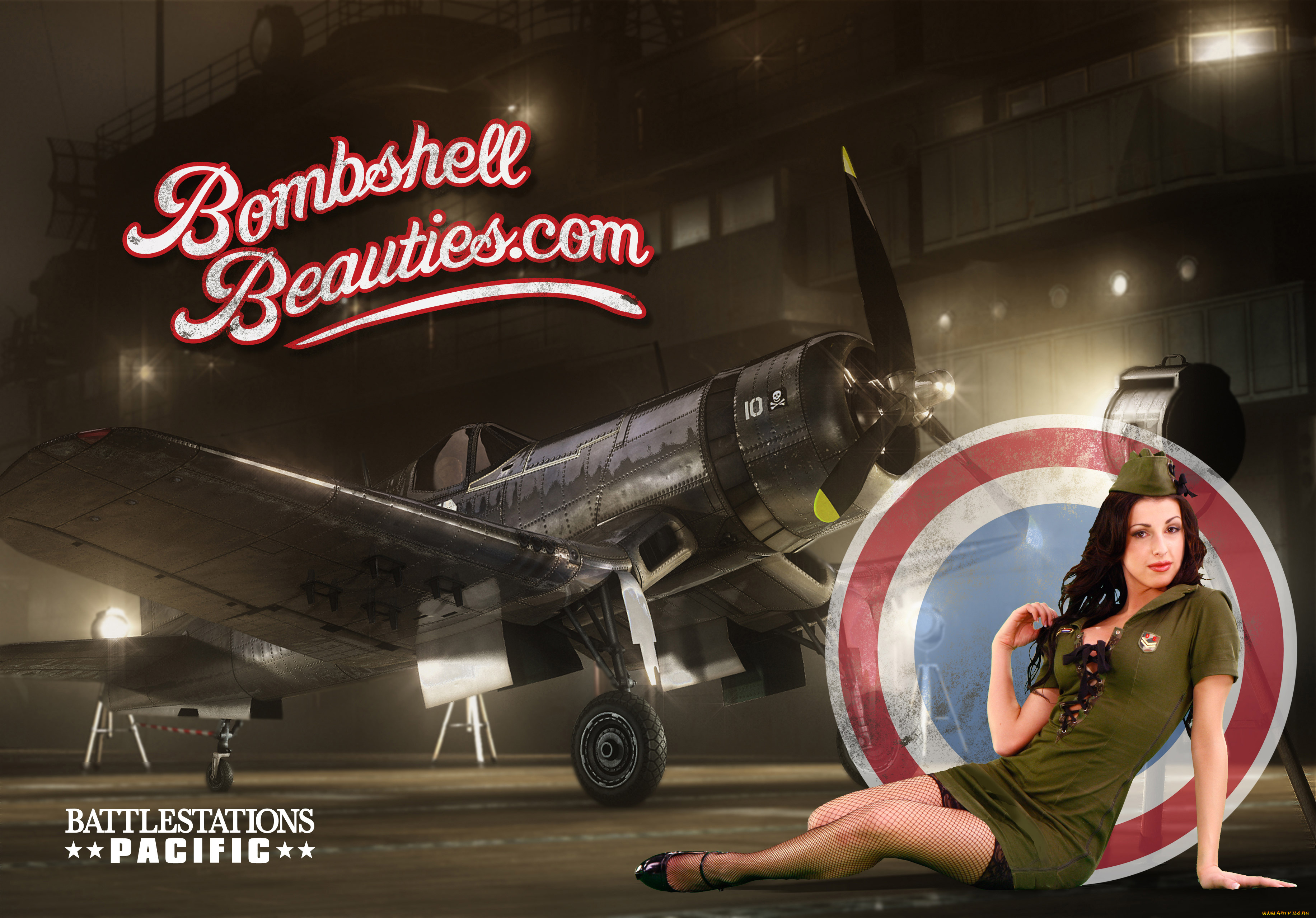 eidos, battlestations, pacific, pin, up, girls, видео, игры