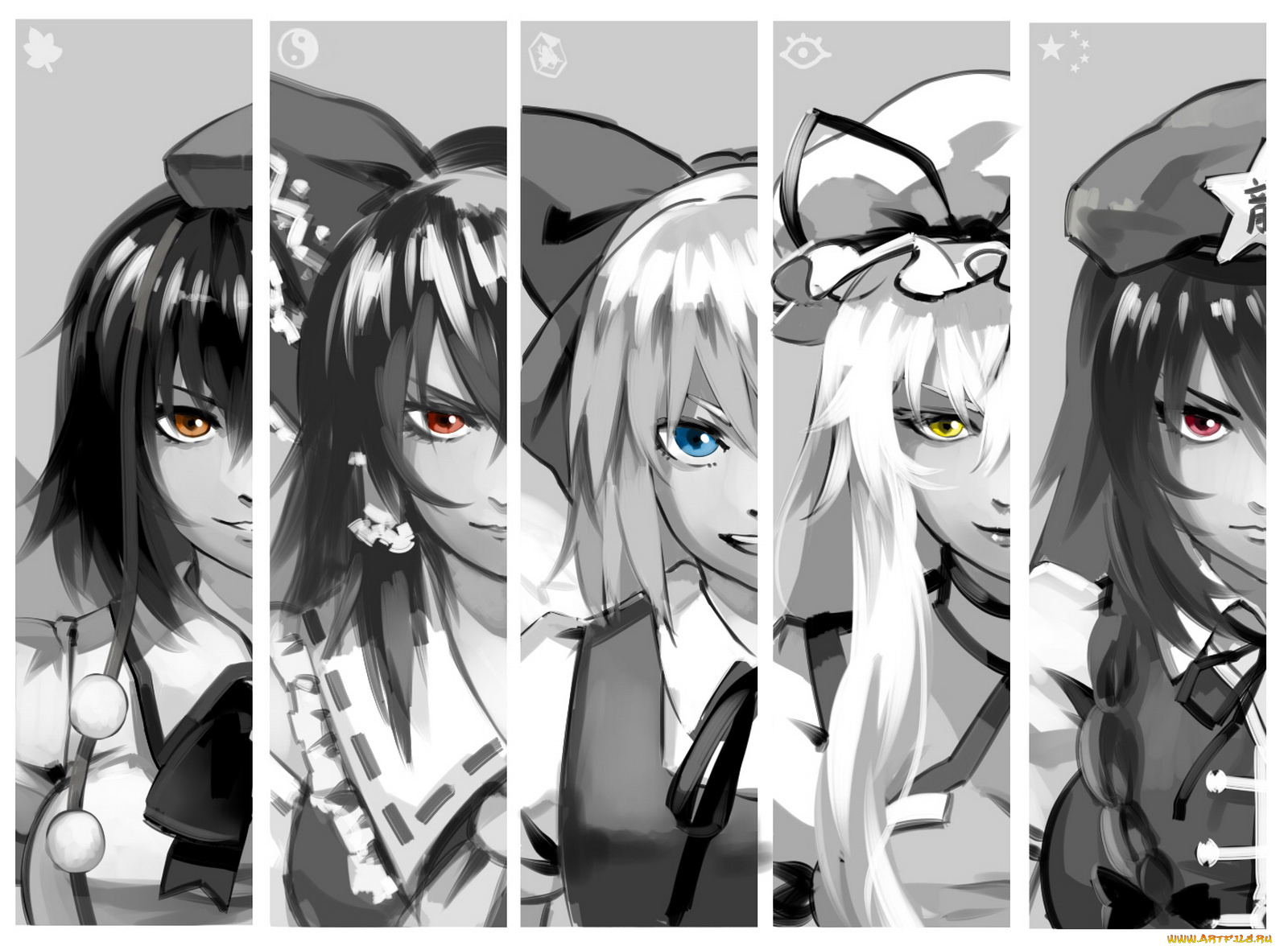 аниме, touhou, персонажи, тохо