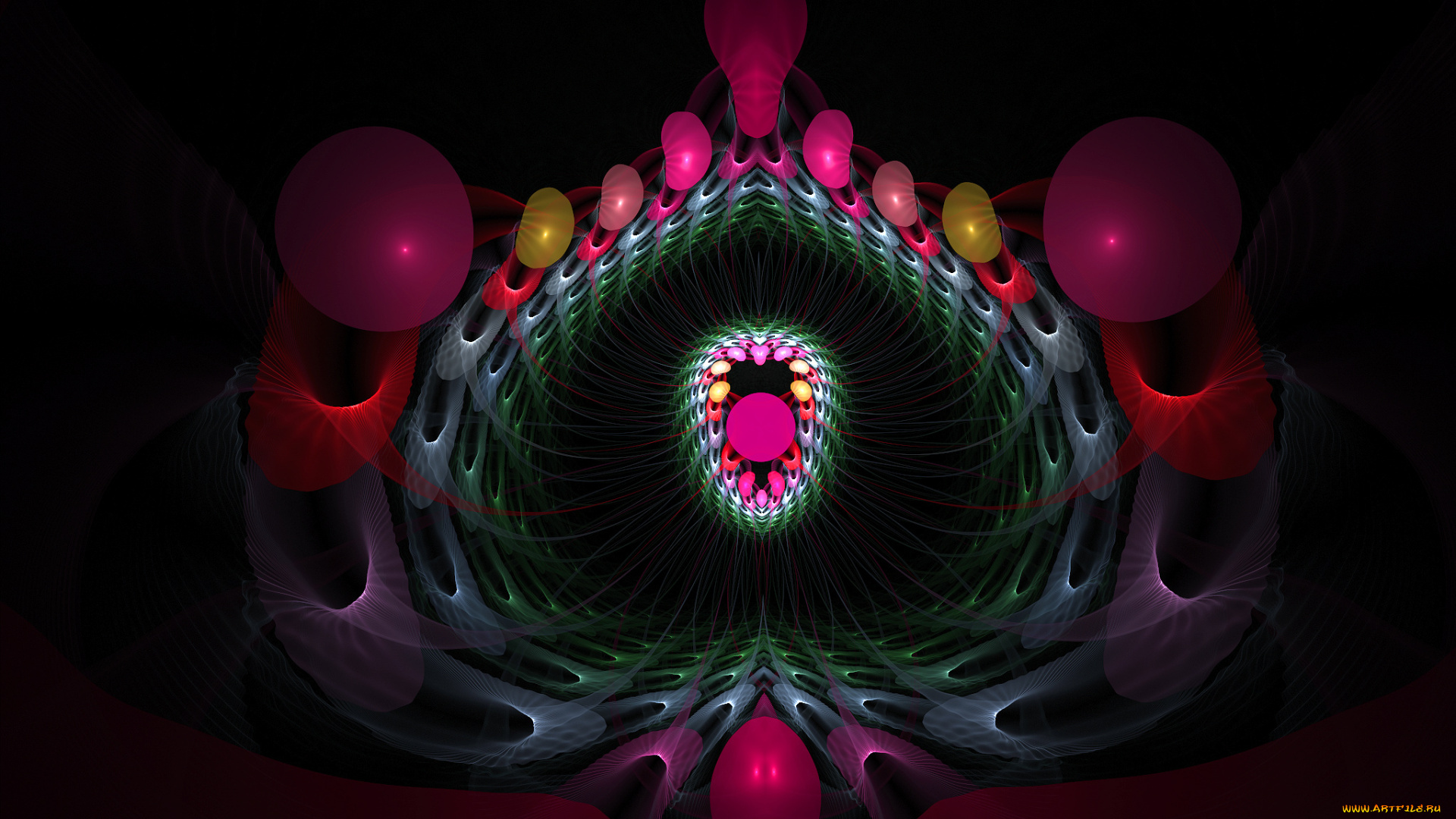 3д, графика, fractal, фракталы, цвета, узор