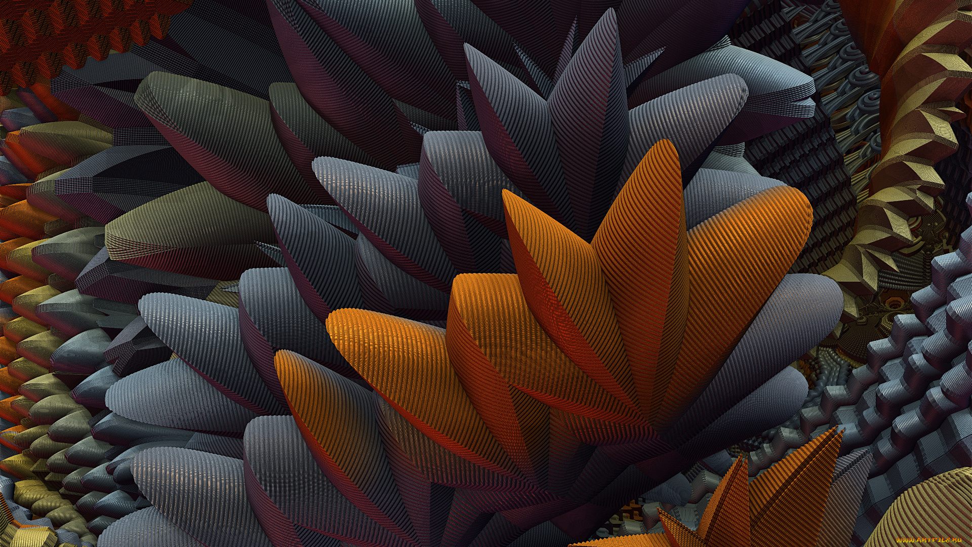 3д, графика, fractal, фракталы, узор, стиль, фон