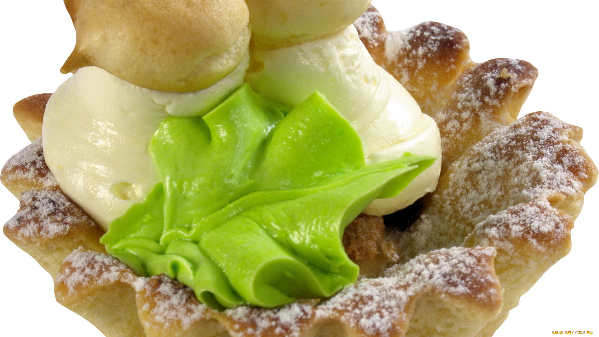 еда, пирожные, кексы, печенье, пирожное, корзинка, крем