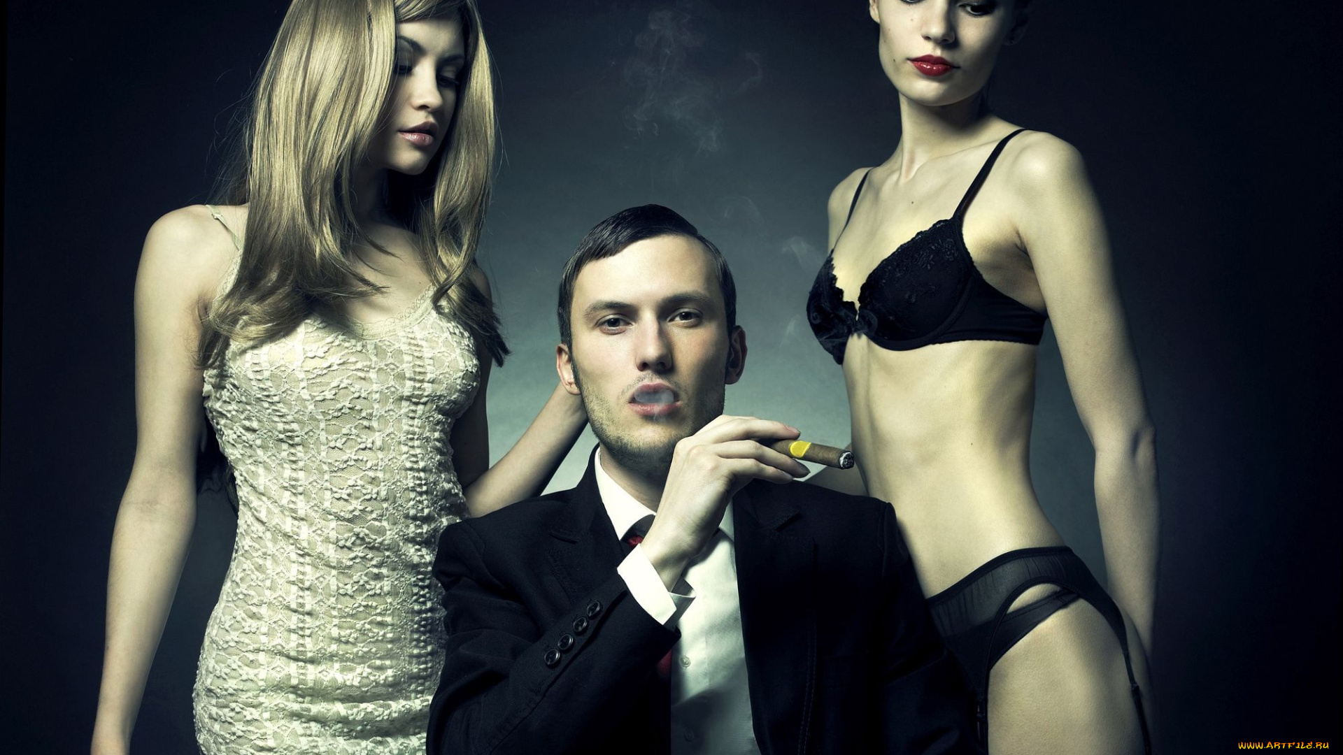 разное, мужчина, женщина, сигара