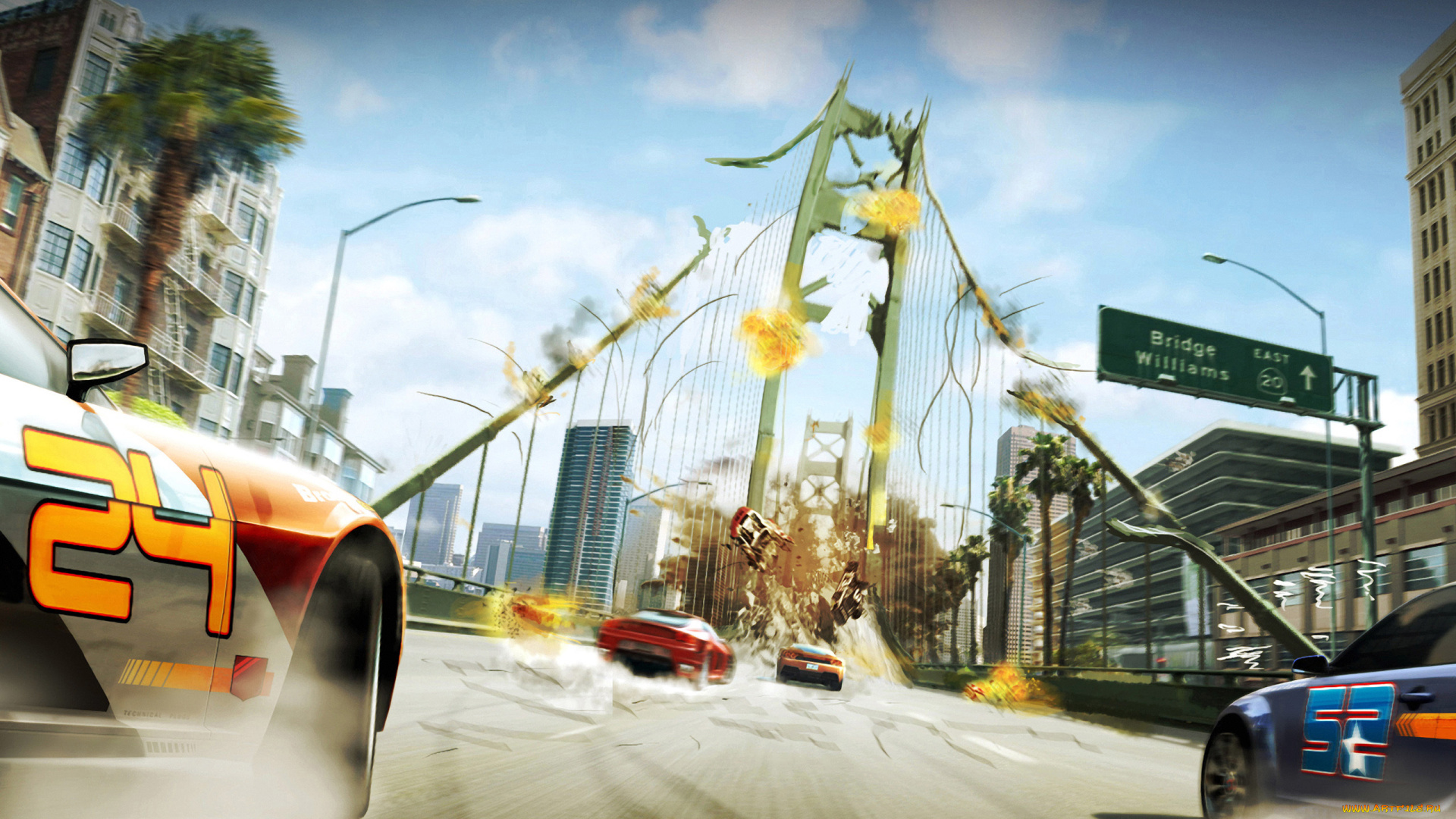 видео, игры, split, second, город, гонка