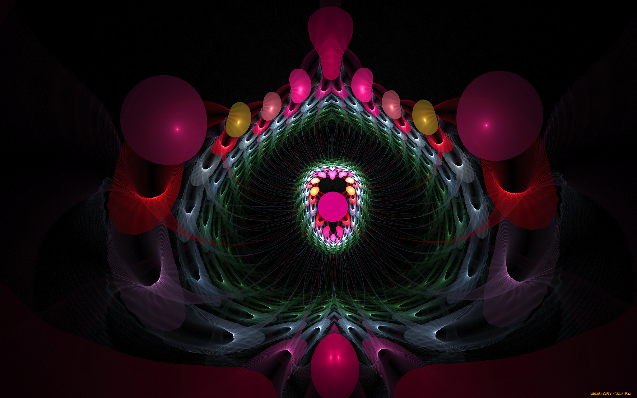 3д, графика, fractal, фракталы, цвета, узор