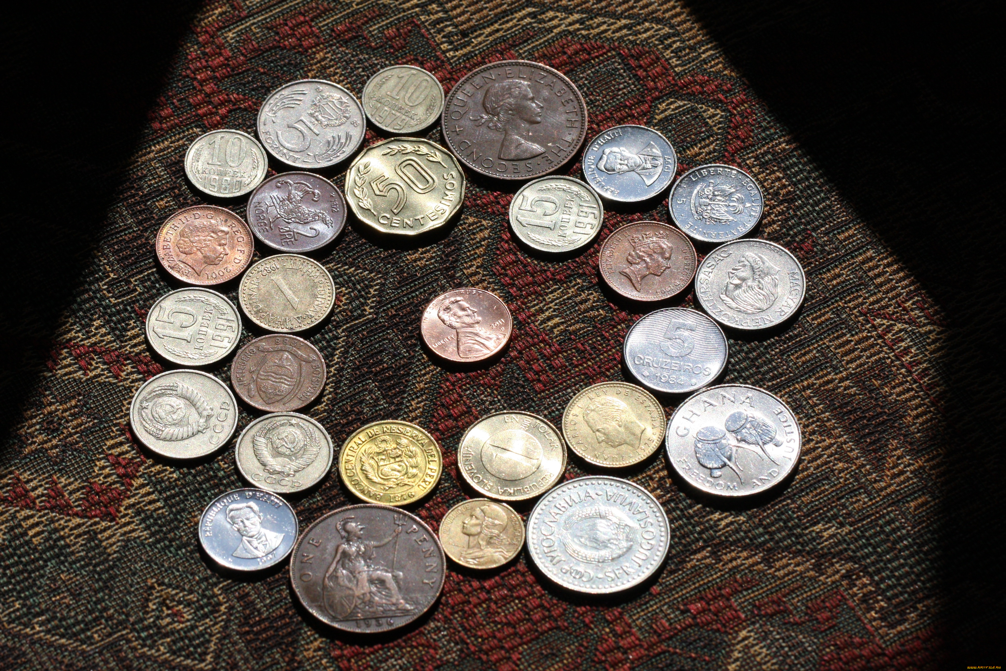 разное, золото, купюры, монеты